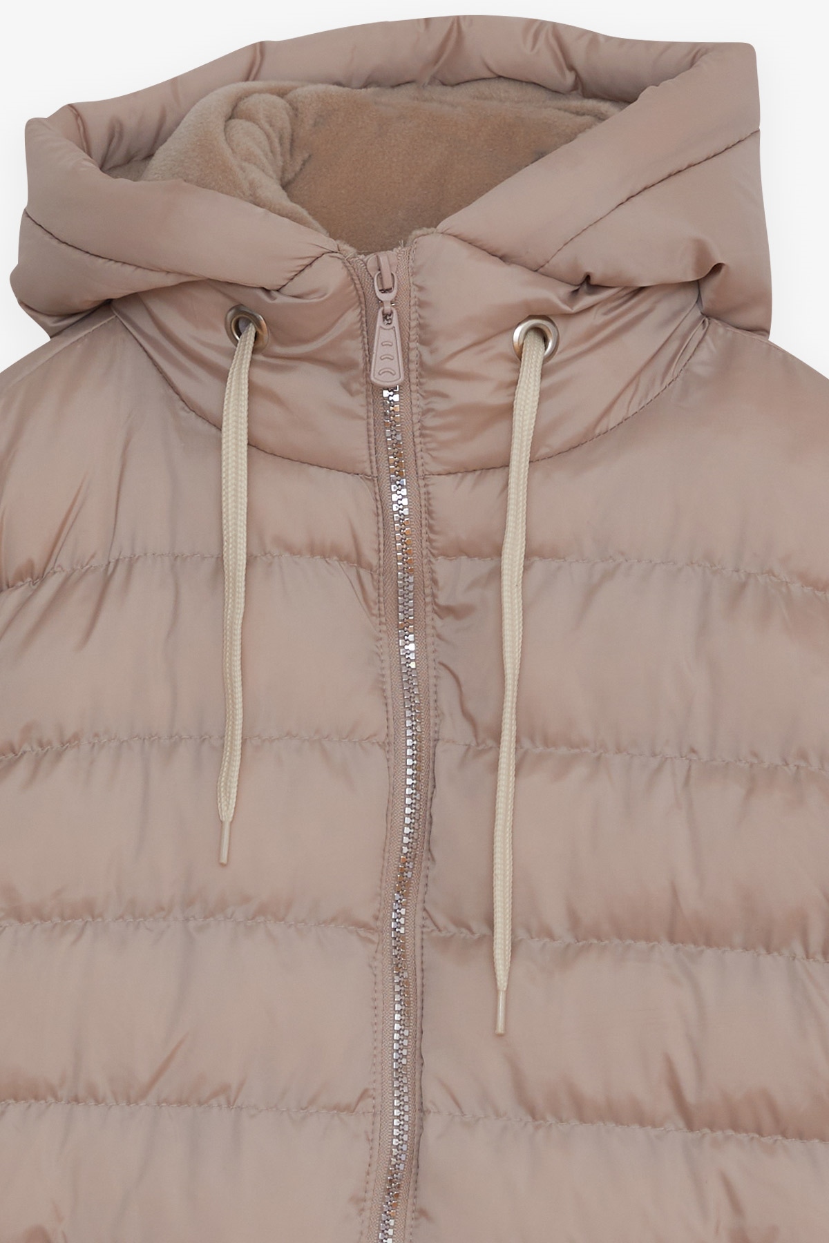 Breeze Kız Çocuk Mont Fermuarlı Cepli Bej (11-14 Yaş)