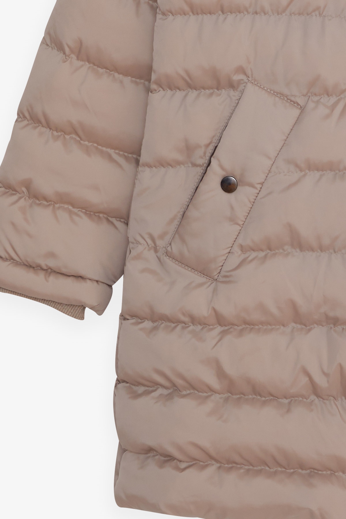Breeze Kız Çocuk Mont Fermuarlı Cepli Bej (11-14 Yaş)