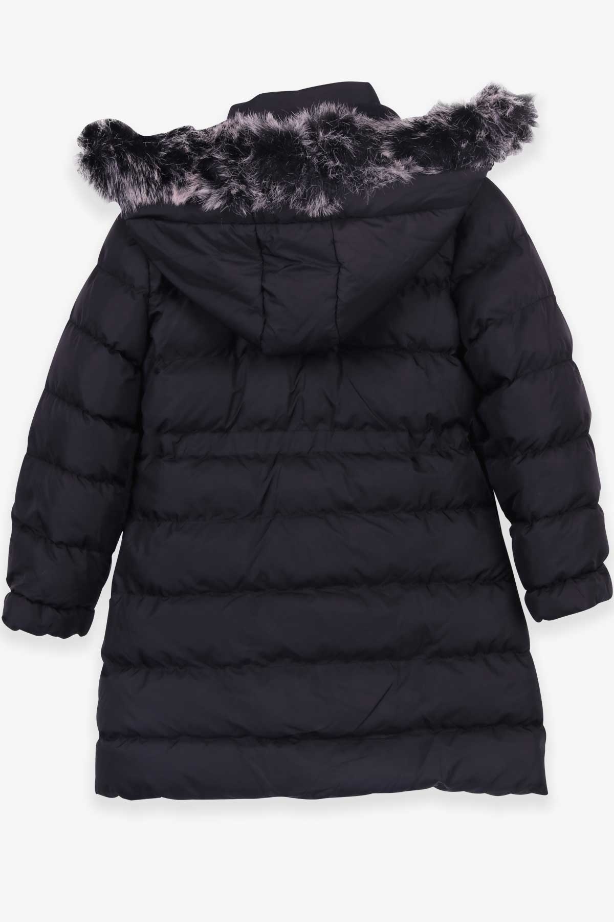 Breeze Kız Çocuk Mont Kapüşonlu Parka Siyah (7-10 Yaş)