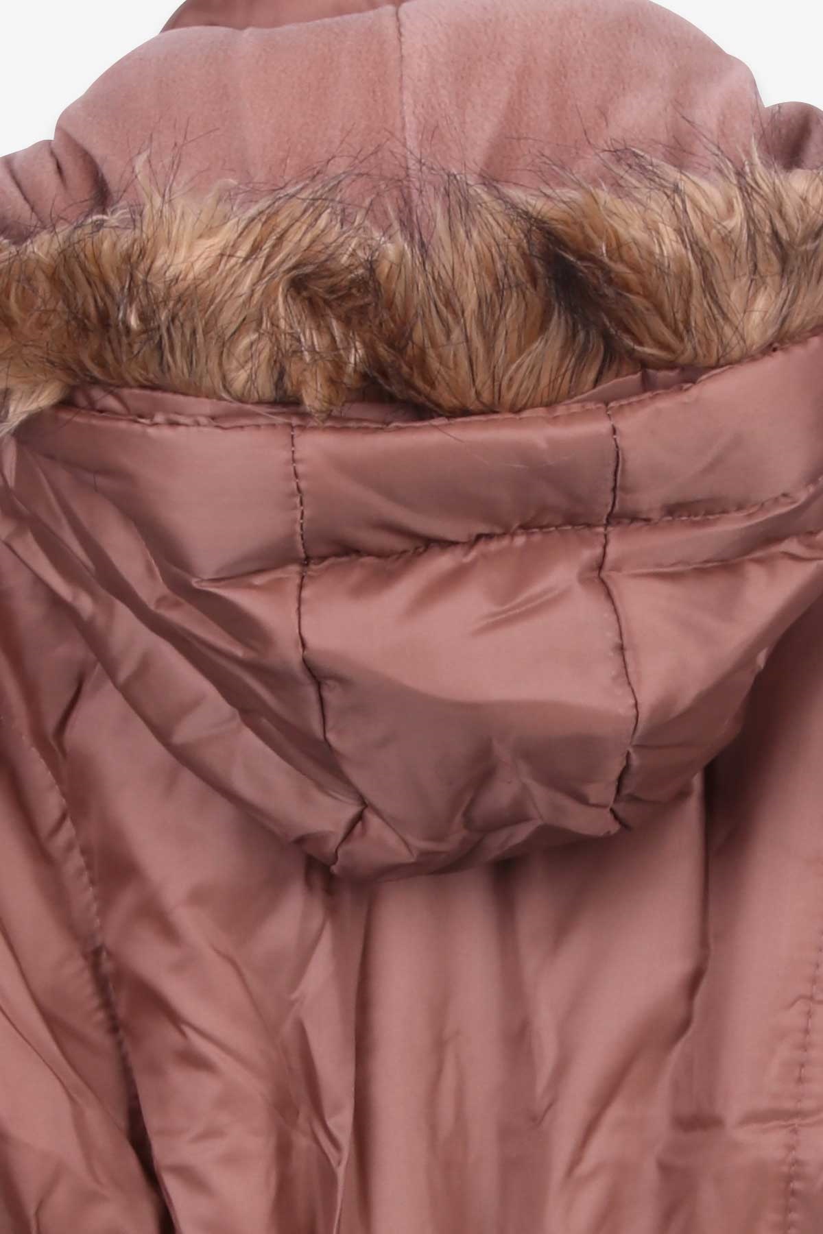 Breeze Kız Çocuk Mont Kapüşonlu Parka Vizon (11-14 Yaş)
