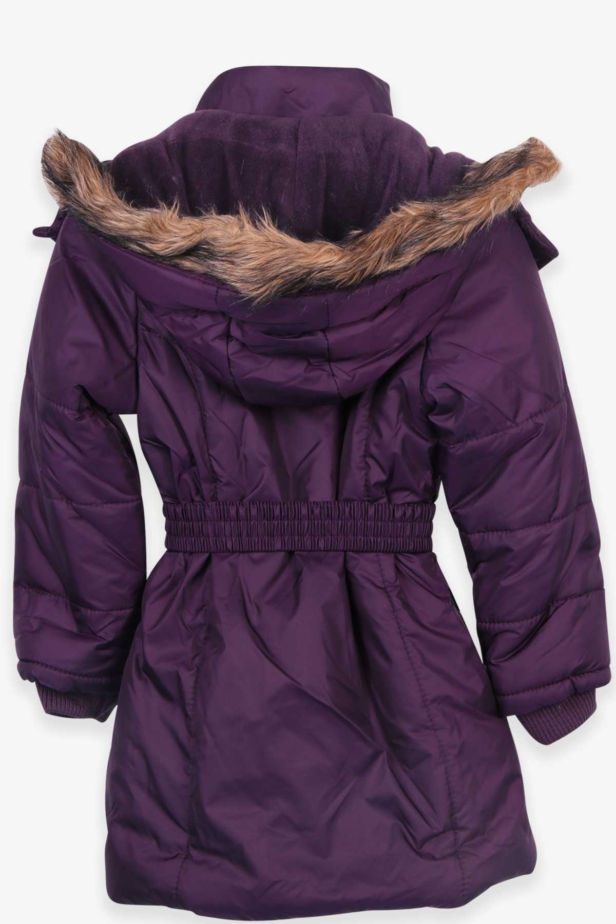 Breeze Kız Çocuk Mont Kapüşonlu Parka Mürdüm (7-10 Yaş)