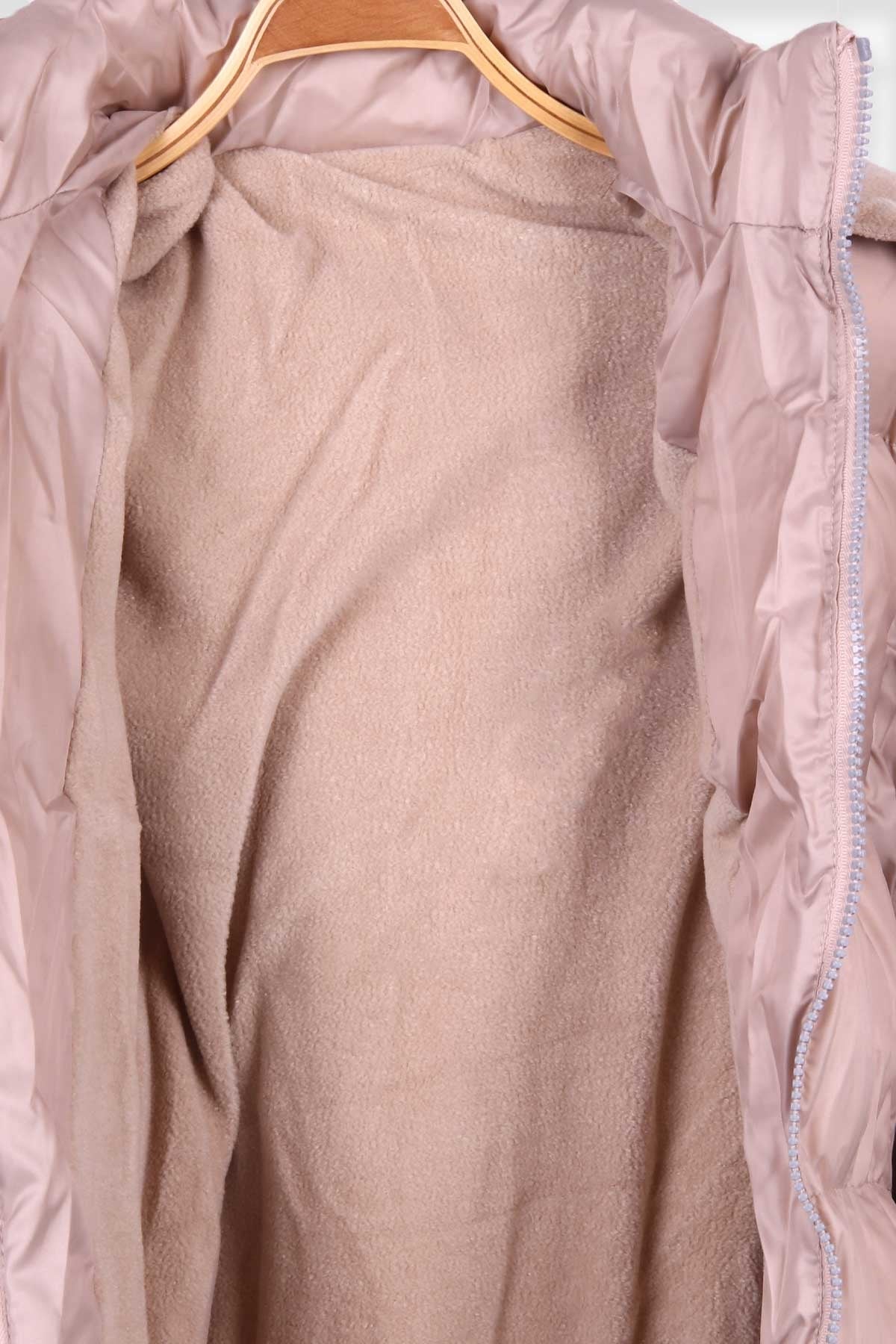 Breeze Kız Çocuk Mont Kapüşonlu Parka Bej (11-14 Yaş)