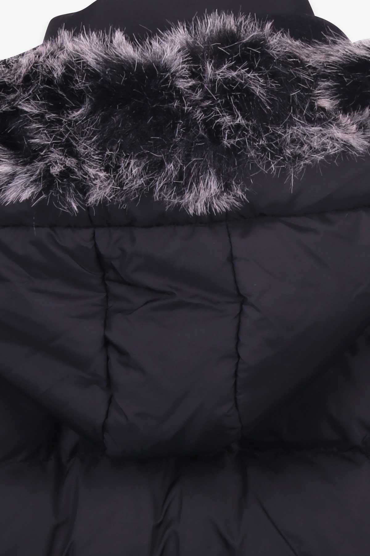 Breeze Kız Çocuk Mont Kapüşonlu Parka Siyah (7-10 Yaş)