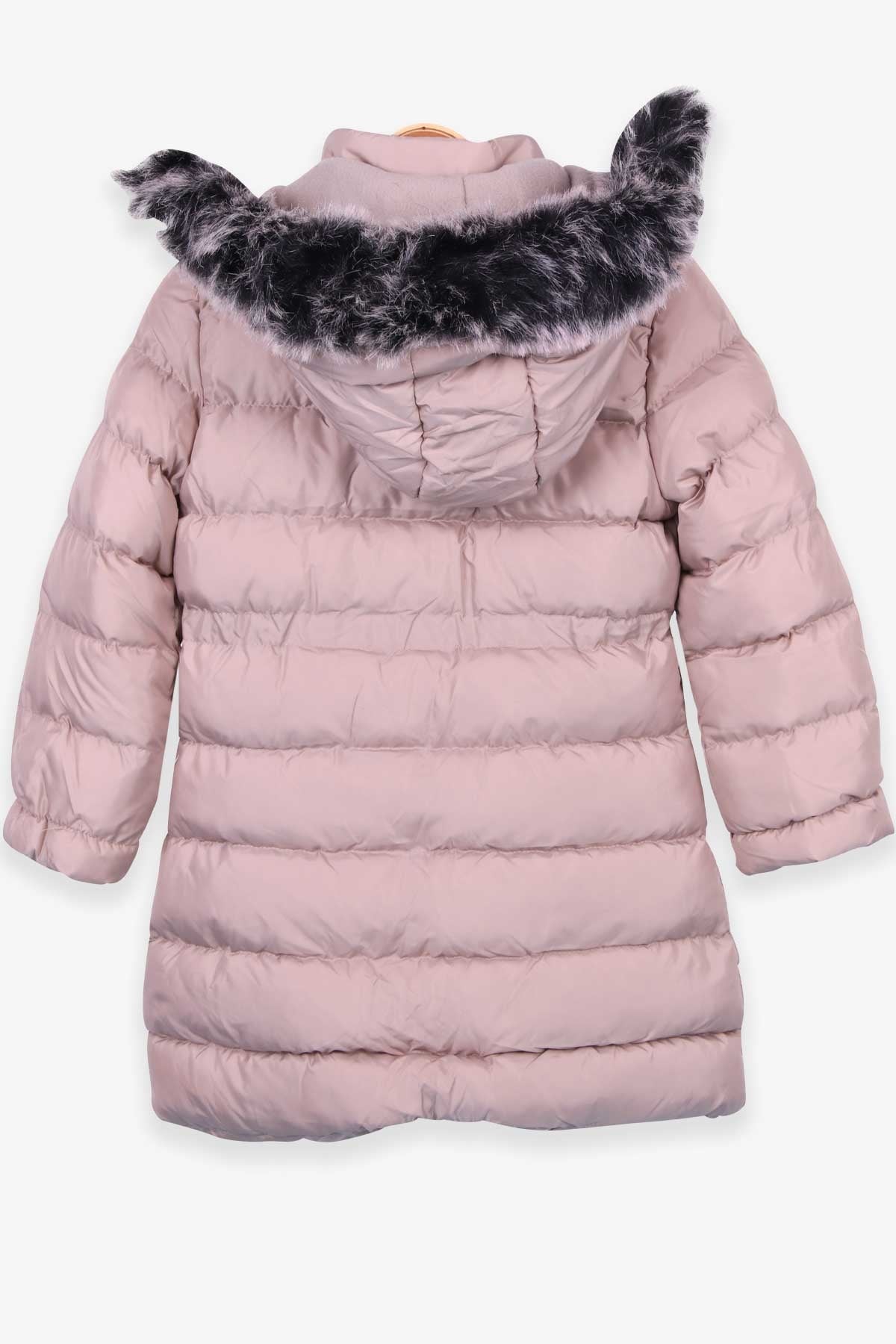 Breeze Kız Çocuk Mont Kapüşonlu Parka Bej (7-10 Yaş)