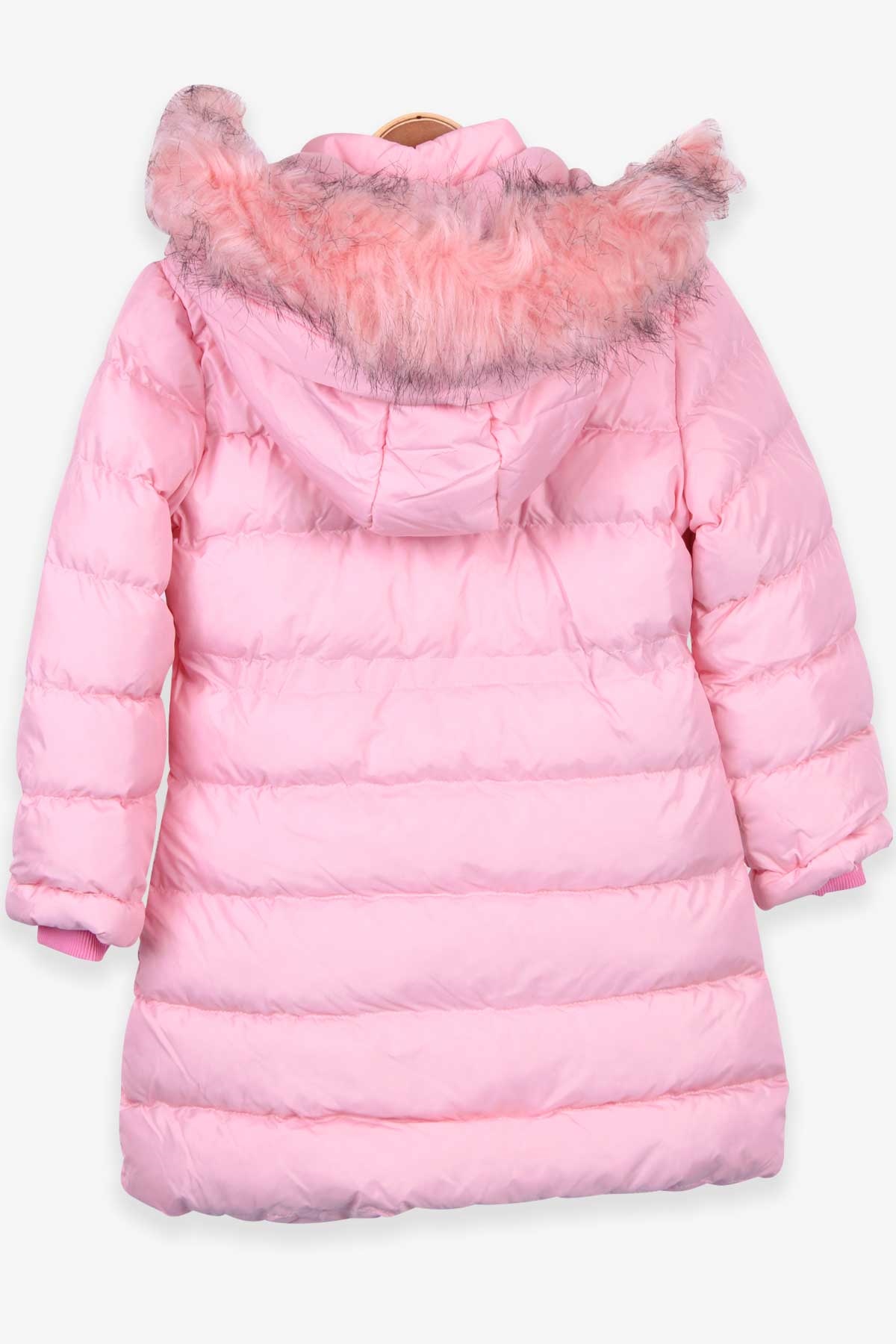 Breeze Kız Çocuk Mont Kapüşonlu Parka Pudra (7-10 Yaş)
