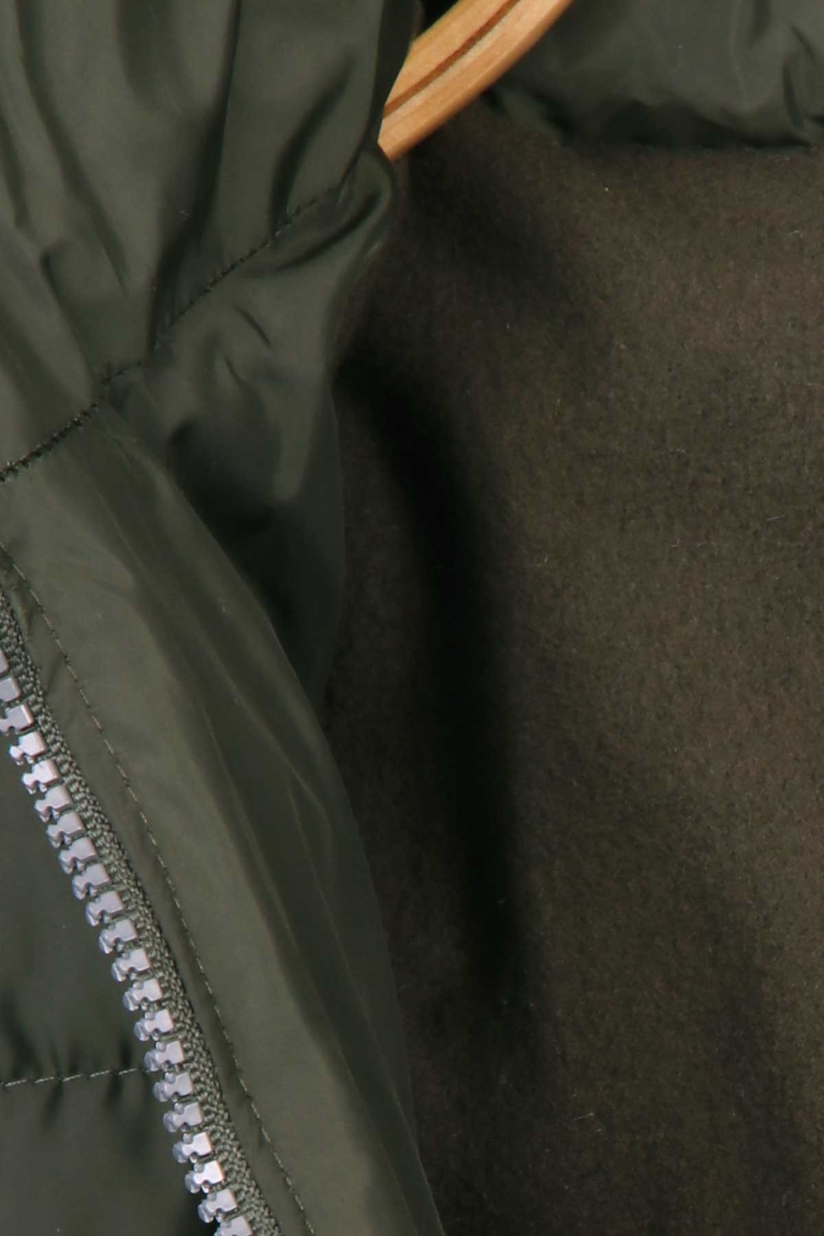 Breeze Kız Çocuk Mont Kapüşonlu Parka Haki Yeşil (7-10 Yaş)