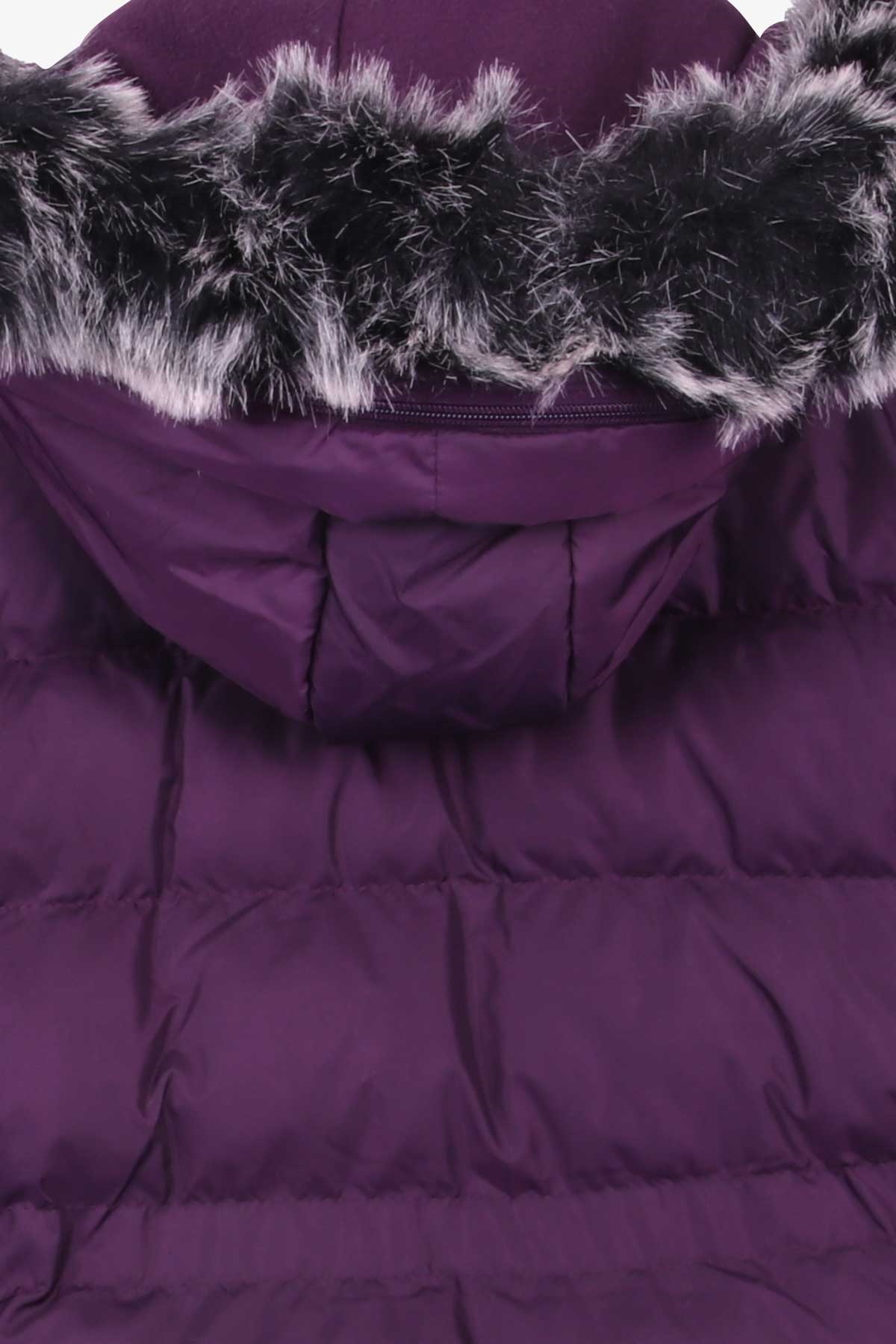 Breeze Kız Çocuk Mont Kapüşonlu Parka Mürdüm (11-14 Yaş)
