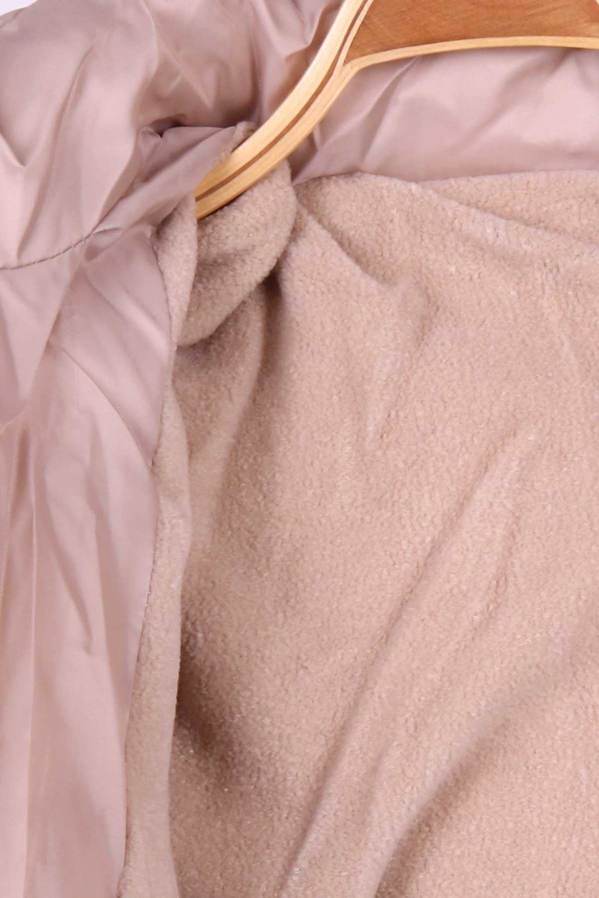 Breeze Kız Çocuk Mont Kapüşonlu Parka Bej (11-14 Yaş)