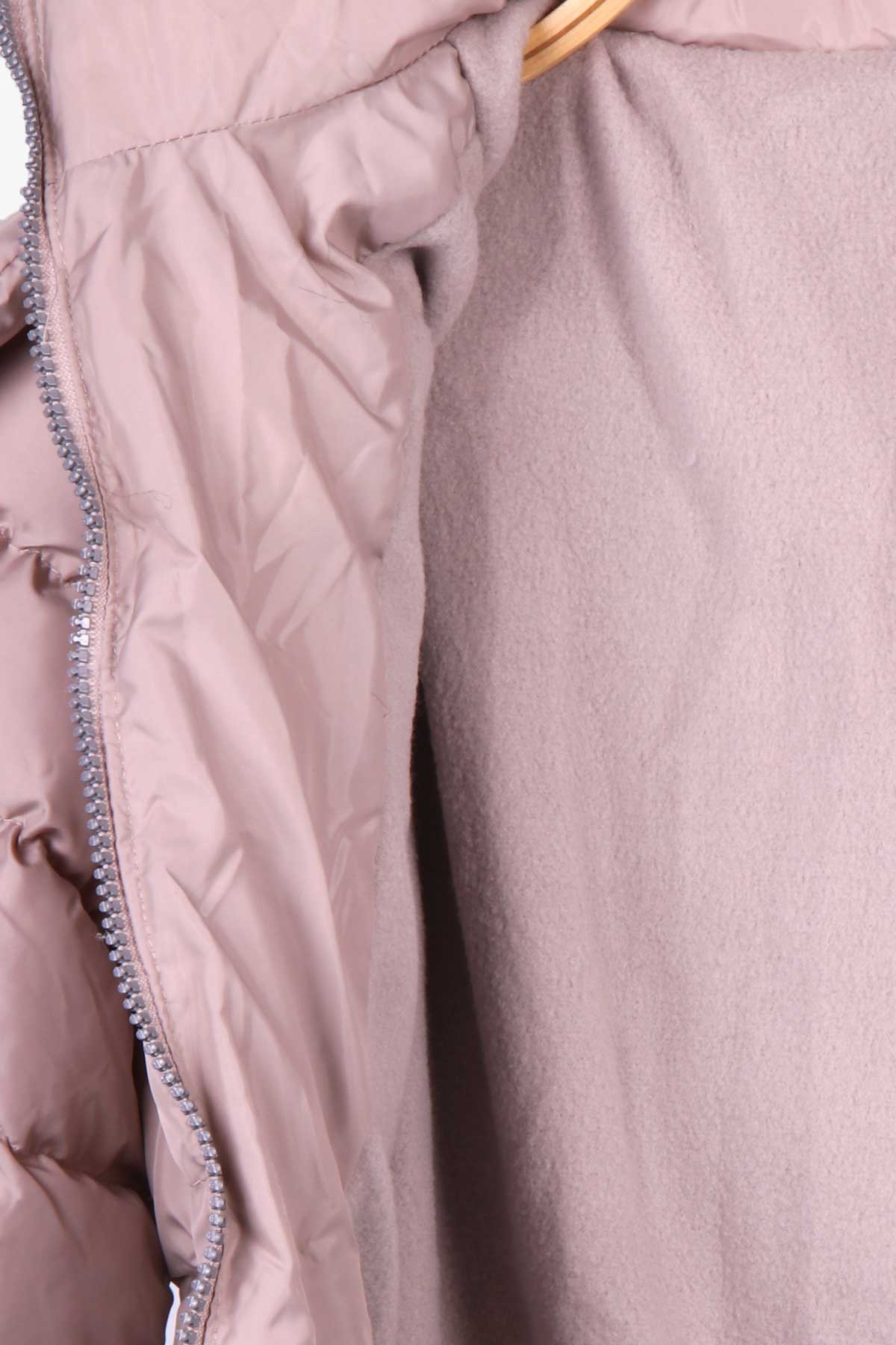 Breeze Kız Çocuk Mont Kapüşonlu Parka Bej (7-10 Yaş)