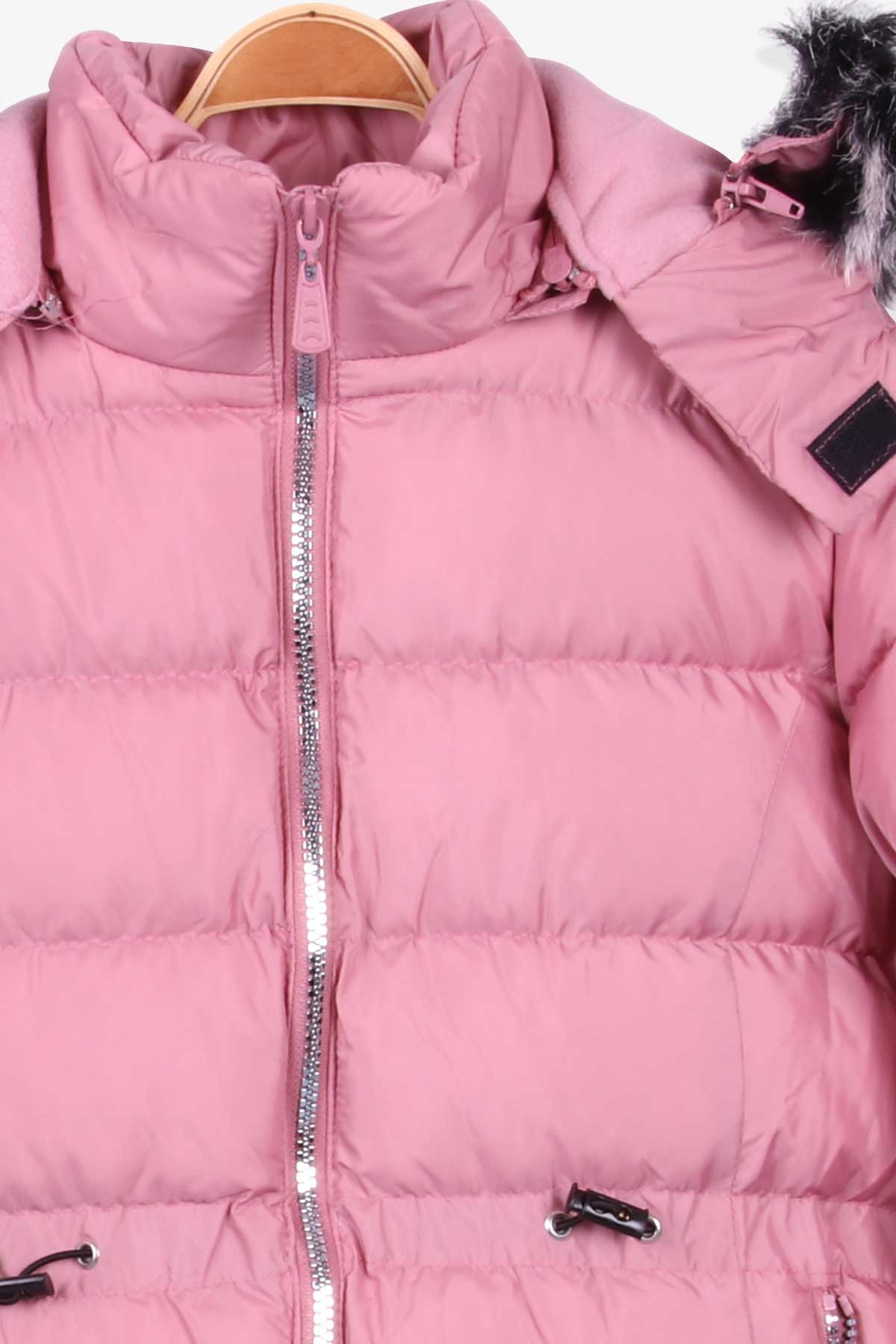 Breeze Kız Çocuk Mont Kapüşonlu Parka Gülkurusu (11-14 Yaş)