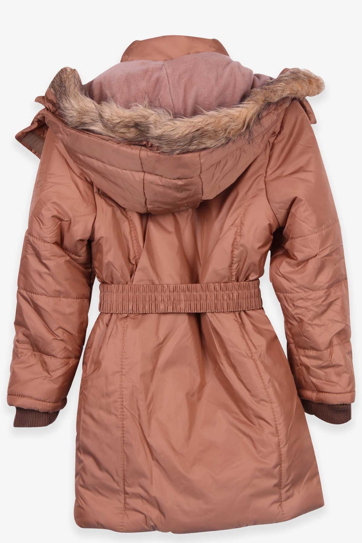 Breeze Kız Çocuk Mont Kapüşonlu Parka Açık Kahverengi (7-10 Yaş)