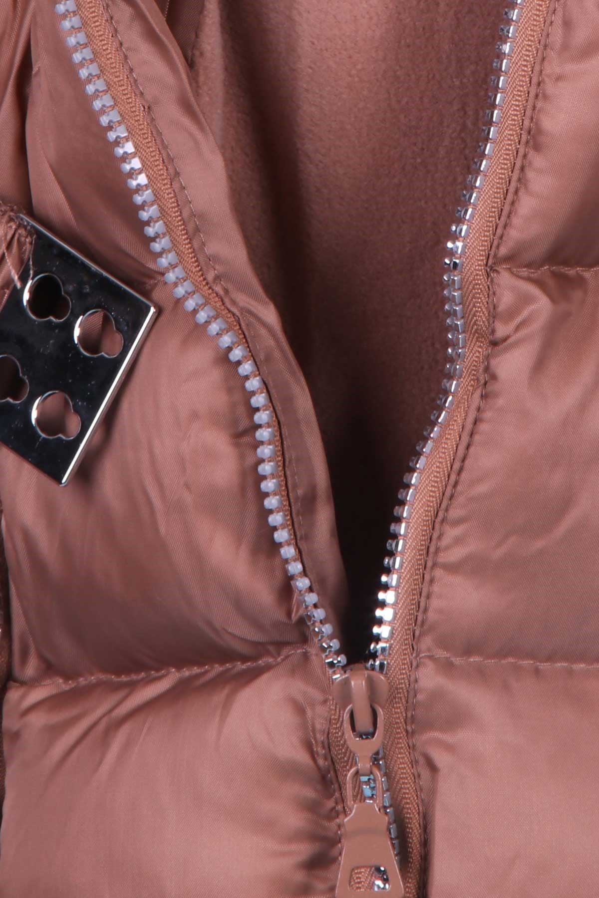 Breeze Kız Çocuk Mont Kapüşonlu Parka Açık Kahverengi (3-6 Yaş)