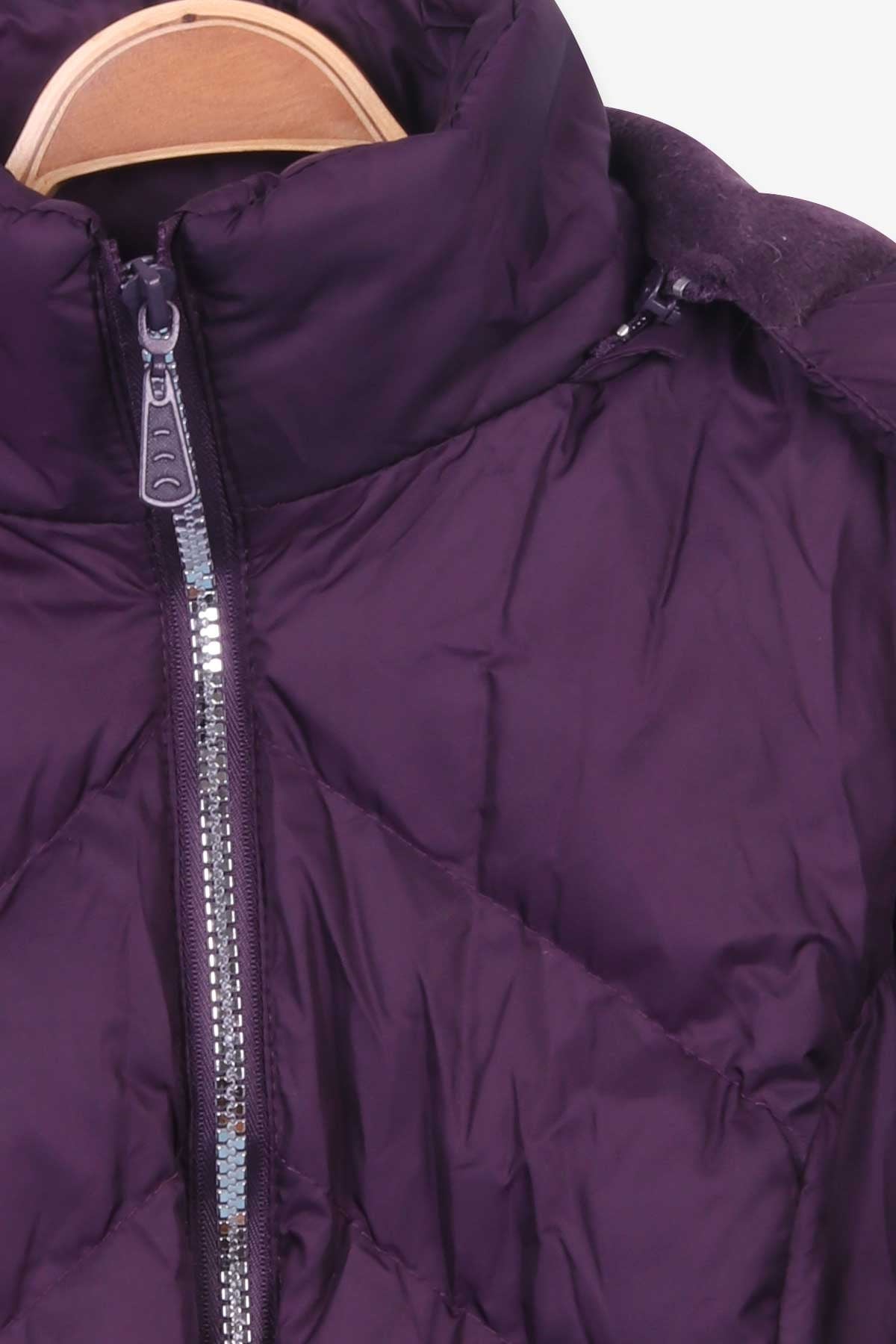 Breeze Kız Çocuk Mont Kapüşonlu Parka Mürdüm (7-10 Yaş)