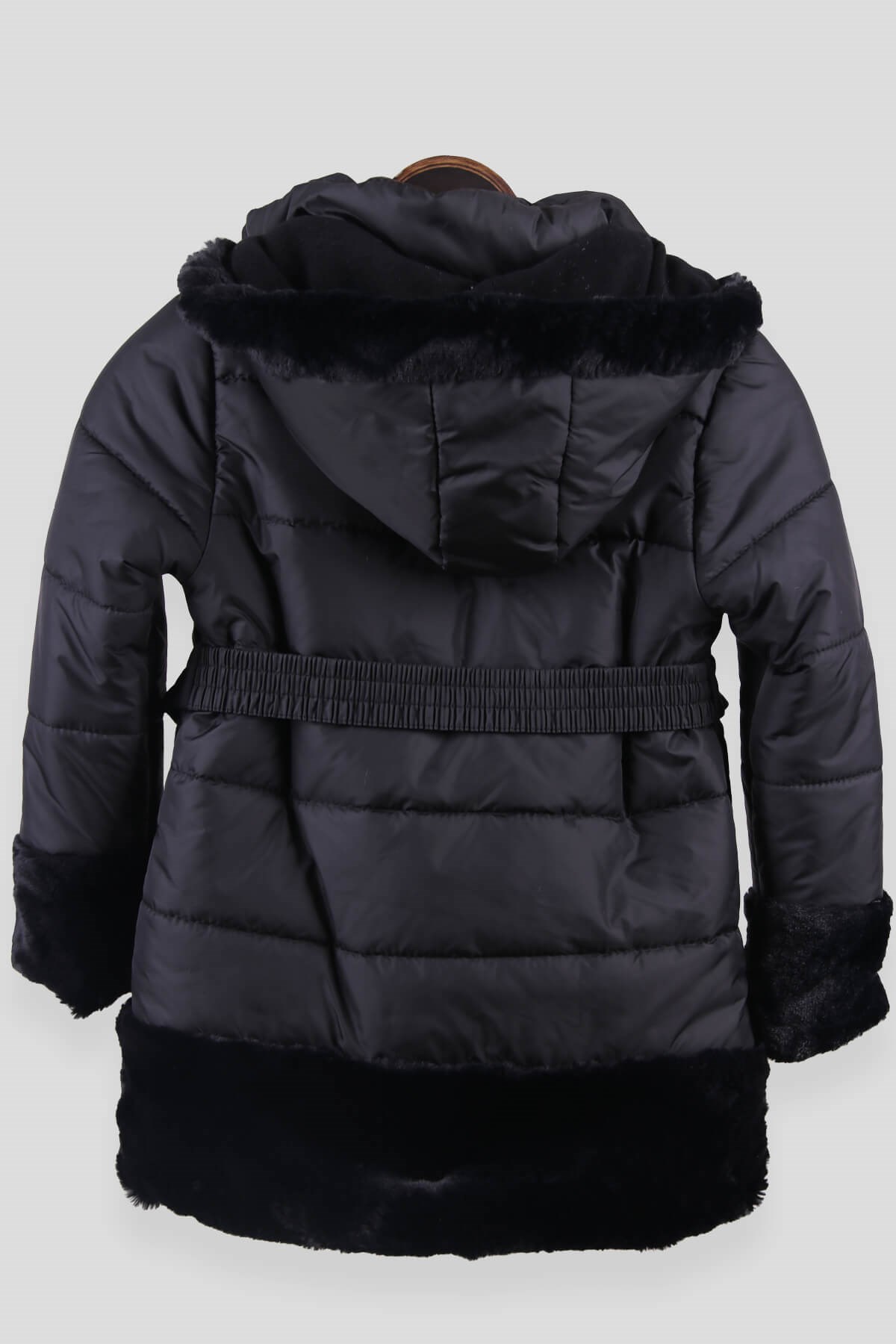 Breeze Kız Çocuk Mont Peluşlu Siyah (3 Yaş)