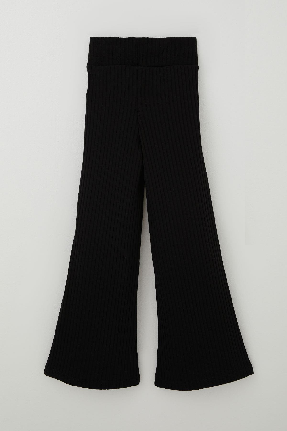 Breeze Kız Çocuk Pantolon Arma Aksesuar Detaylı Siyah (7-12 Yaş)