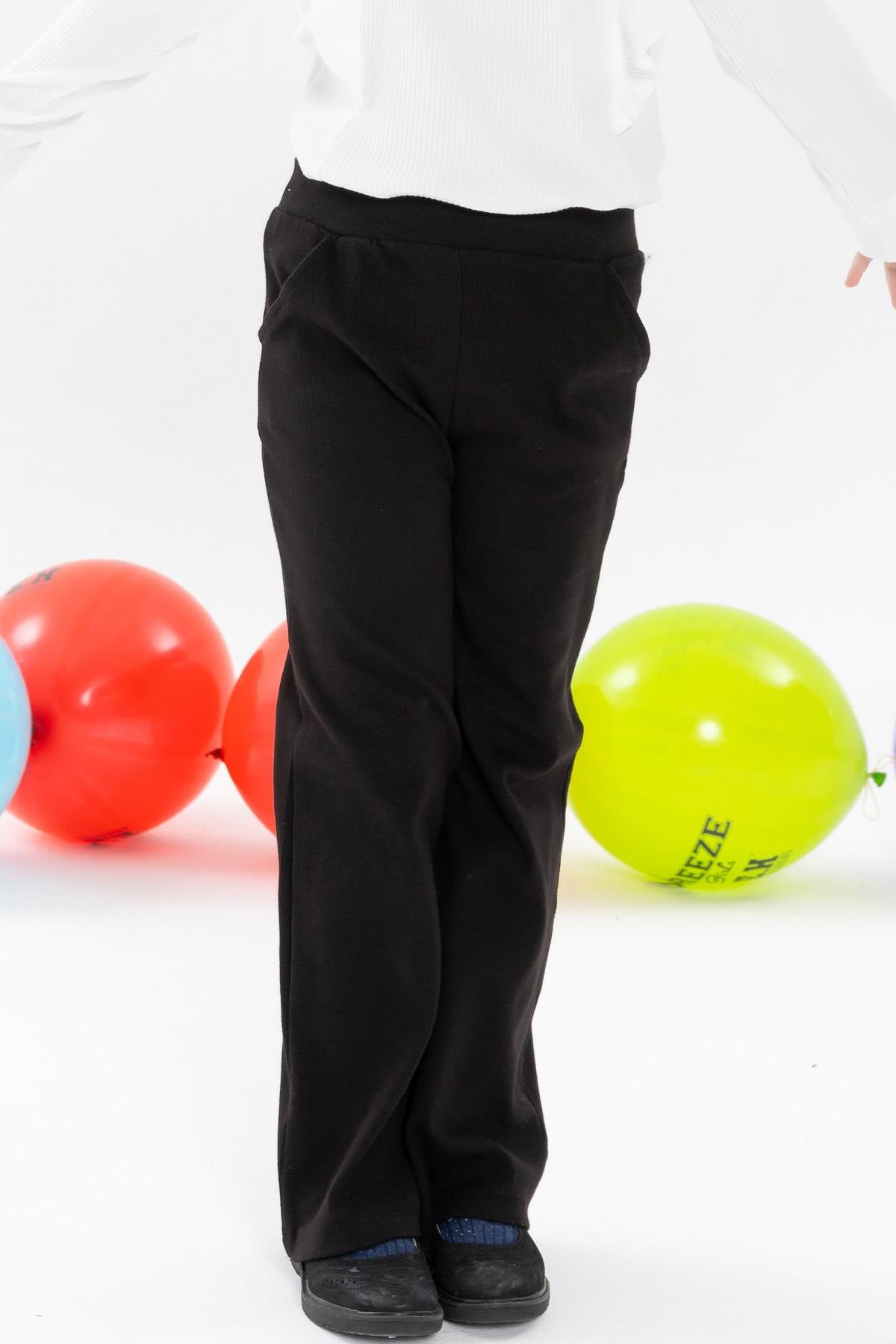 Breeze Kız Çocuk Pantolon Basic Siyah (8-14 Yaş)