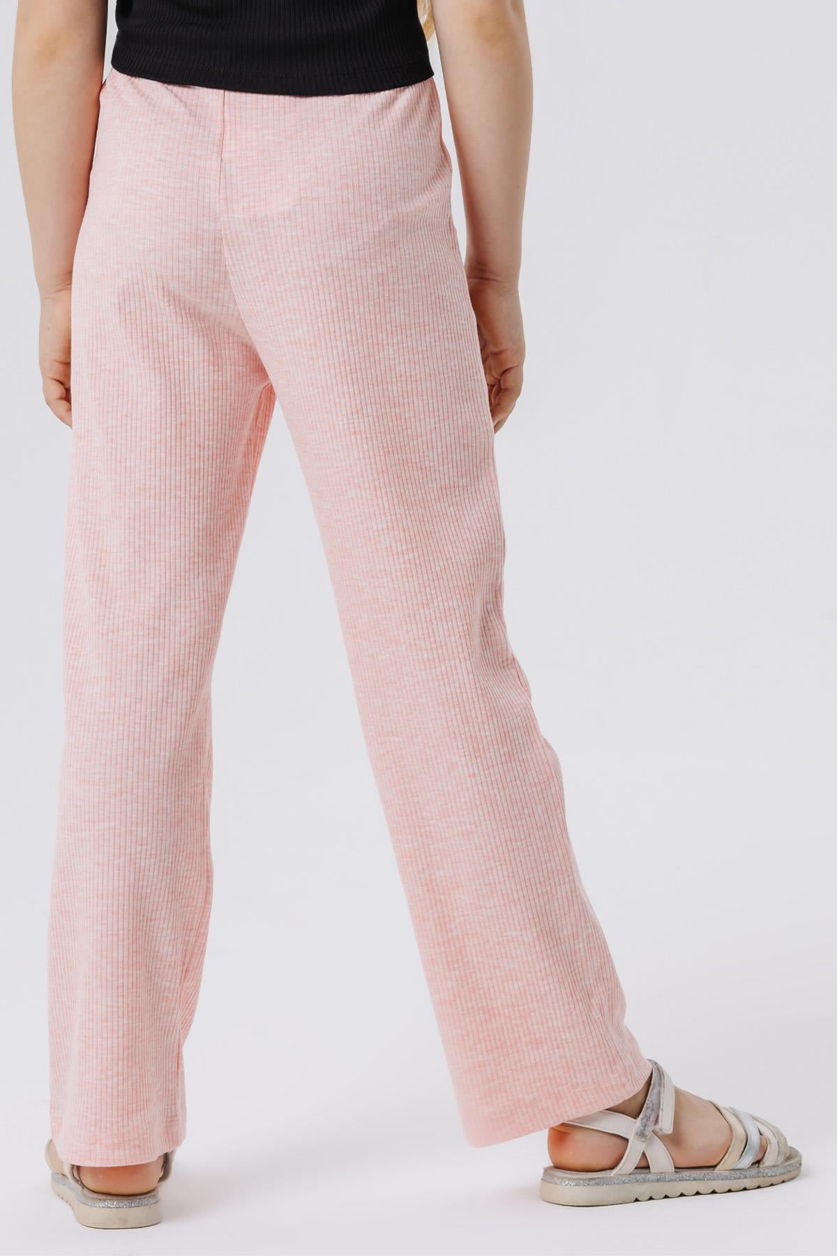 Breeze Kız Çocuk Pantolon Kaşkorse Fitilli Pembe Melanj (8-14 Yaş)