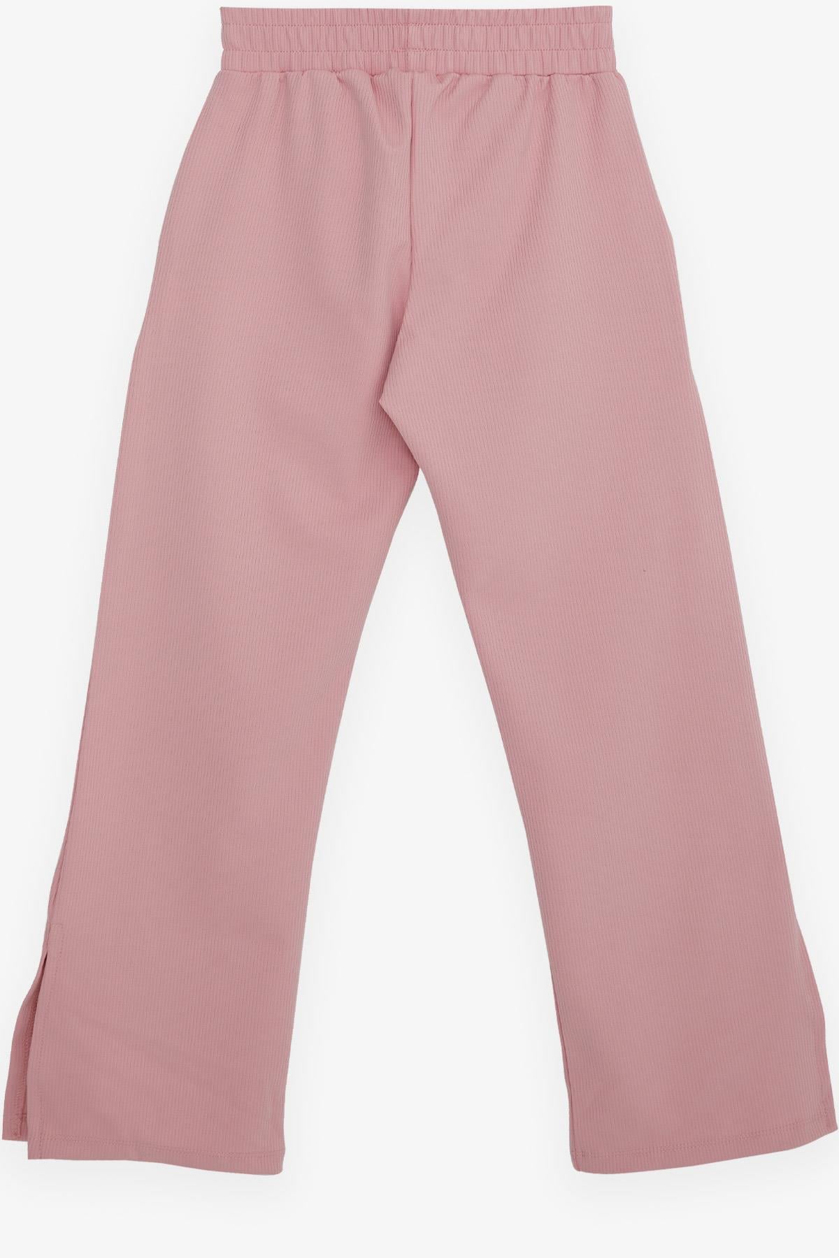 Breeze Kız Çocuk Pantolon Paçası Yırtmaçlı Pembe (8-14 Yaş)