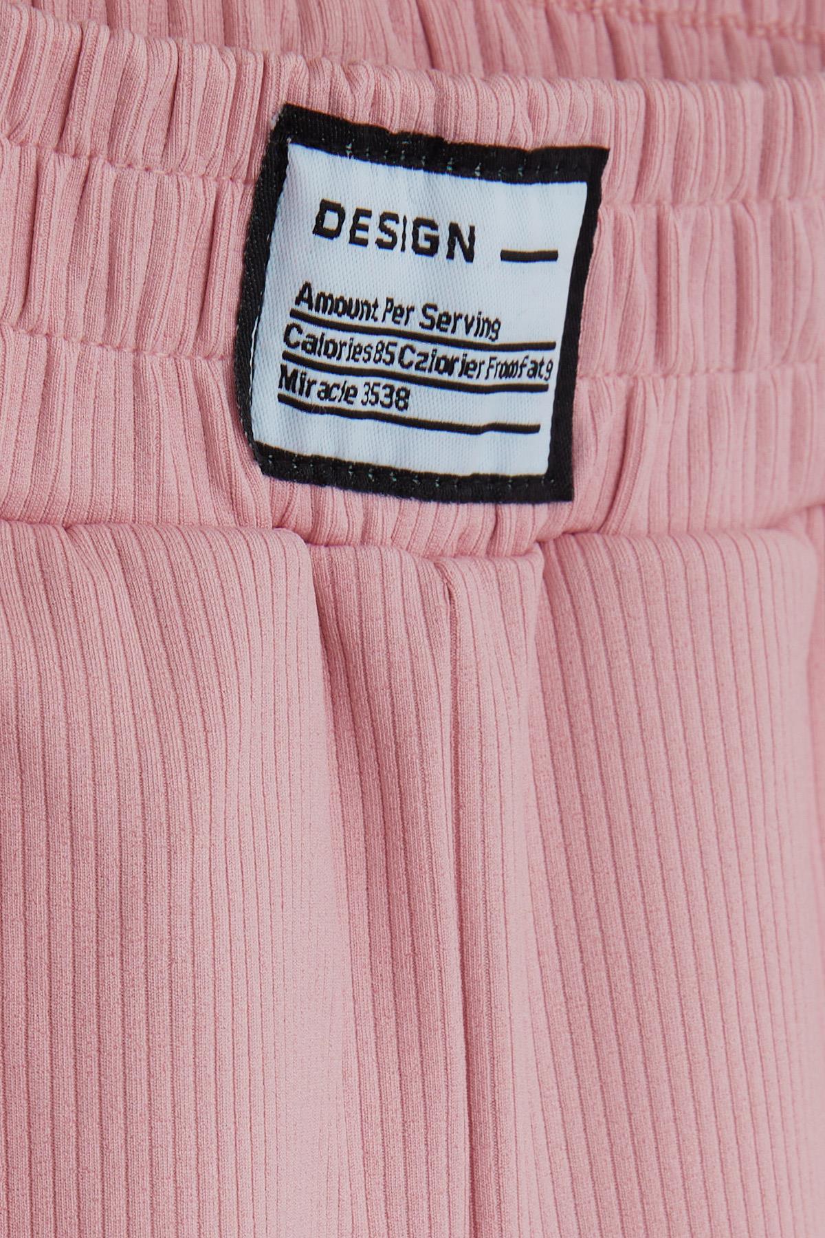Breeze Kız Çocuk Pantolon Paçası Yırtmaçlı Pembe (8-14 Yaş)