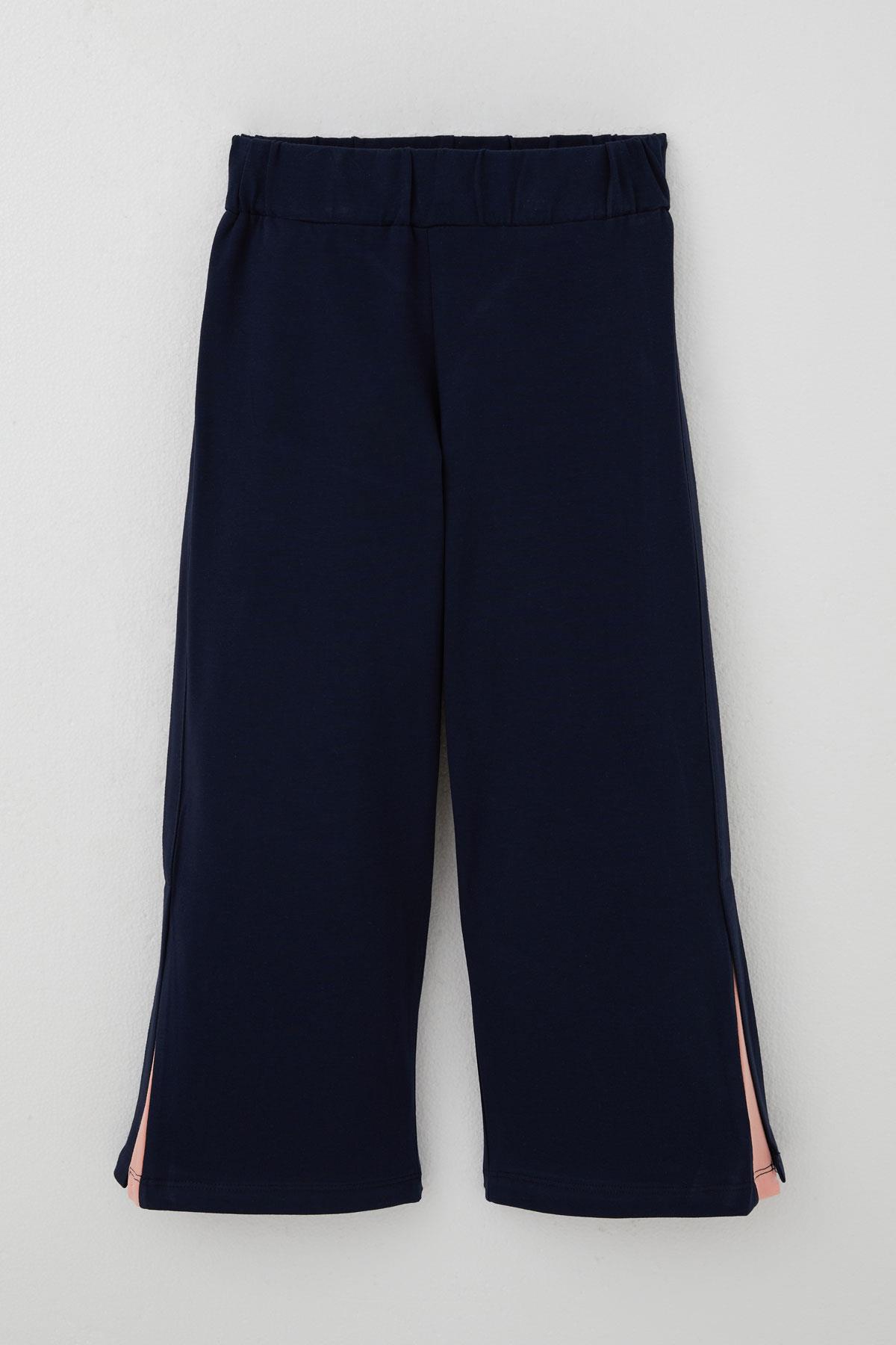 Breeze Kız Çocuk Pantolonlu Takım Çiçek Baskılı Yırtmaçlı Somon (6-12 Yaş)