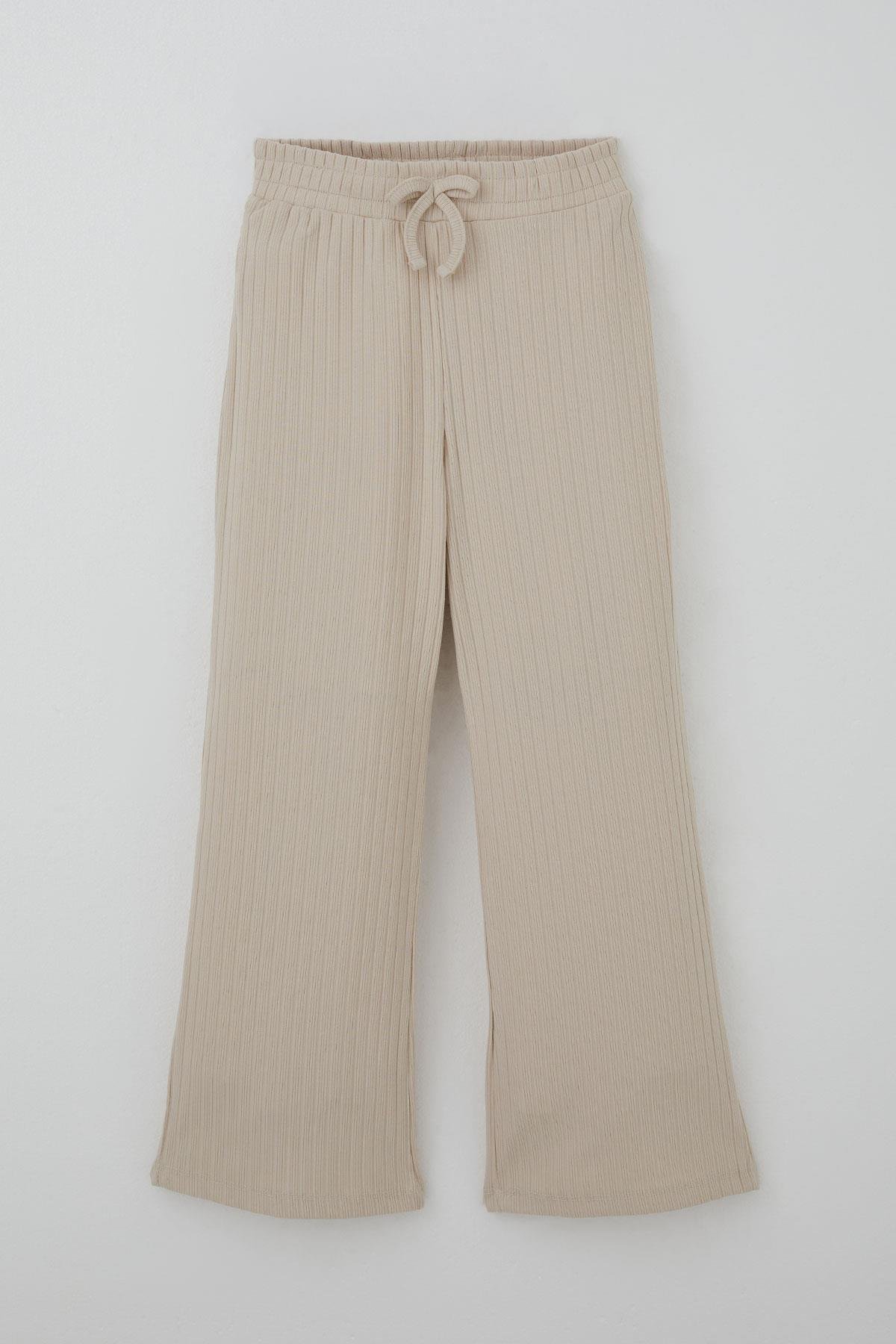 Breeze Kız Çocuk Pantolonlu Takım Yazı Nakışlı Fiyonk Detaylı Taş (4-8 Yaş)