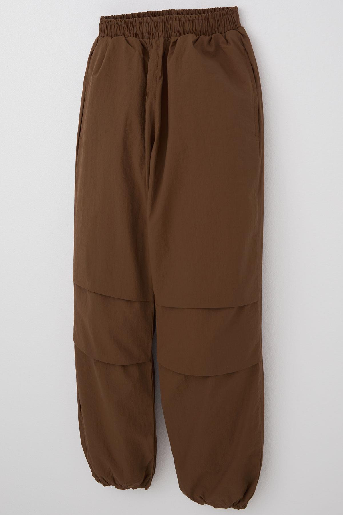 Breeze Kız Çocuk Paraşüt Jogger Paça Pantolon Koyu Kahve (6-10 Yaş)