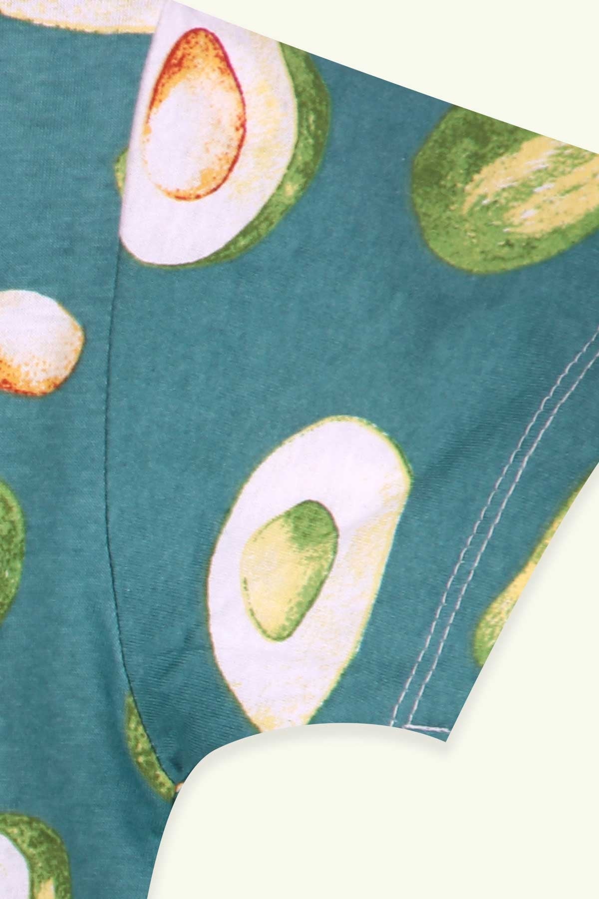 Breeze Kız Çocuk Pijama Takımı Avokado Desenli Yeşil (9-14 Yaş)