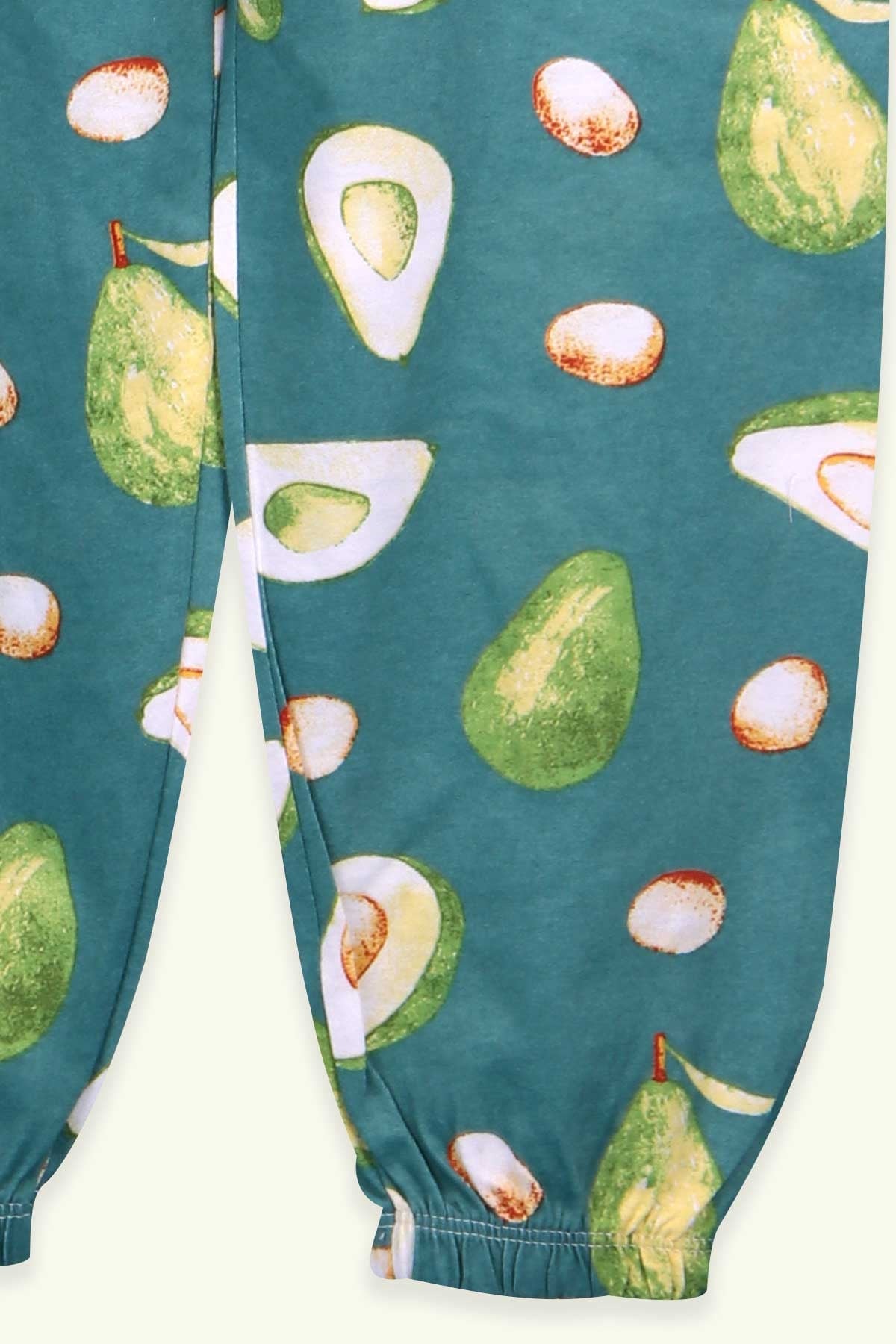 Breeze Kız Çocuk Pijama Takımı Avokado Desenli Yeşil (9-14 Yaş)