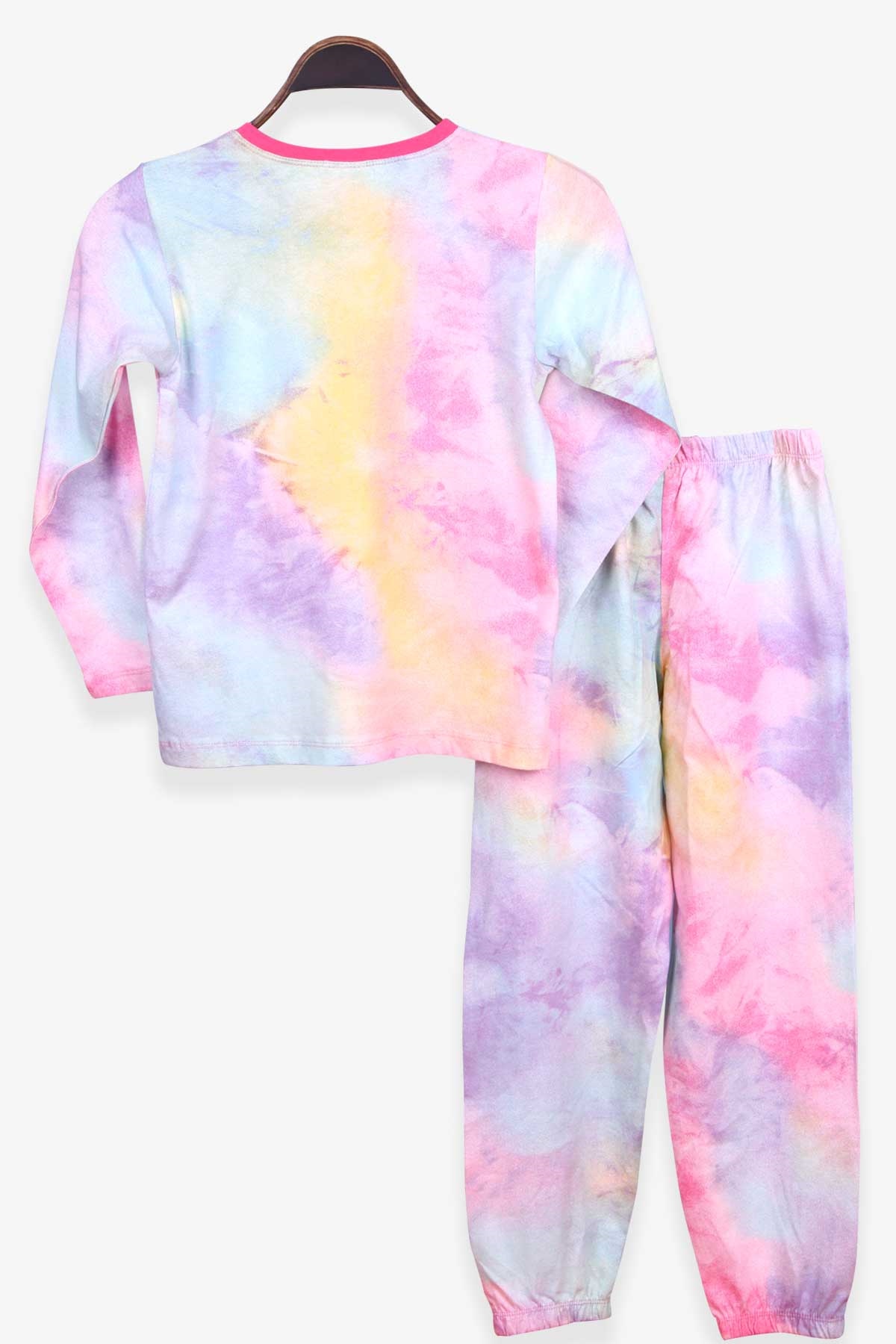 Breeze Kız Çocuk Pijama Takımı Batik Desenli Karışık Renk (9-12 Yaş)