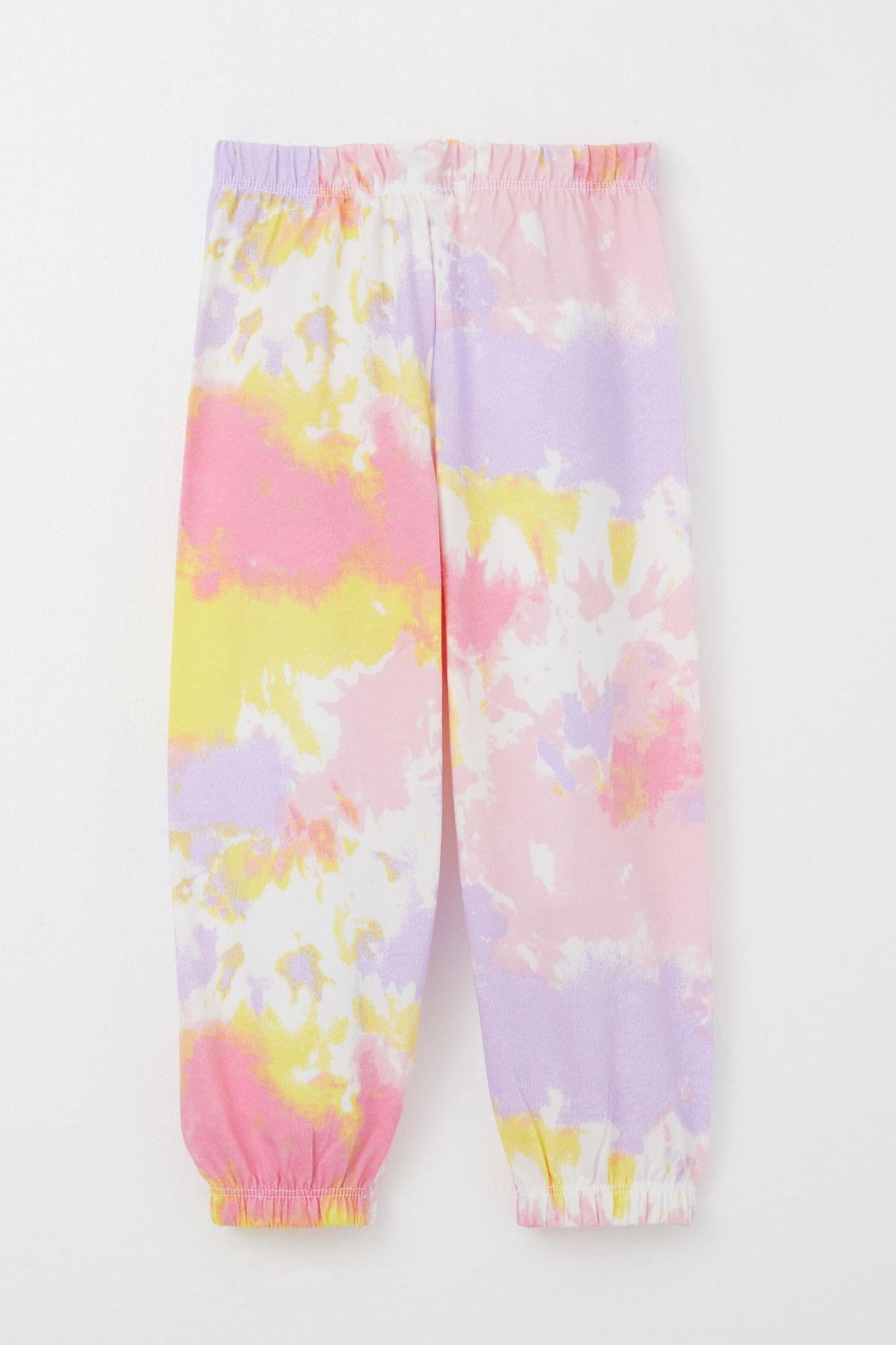 Breeze Kız Çocuk Pijama Takımı Batik Desenli Karışık Renk (1-3 Yaş)