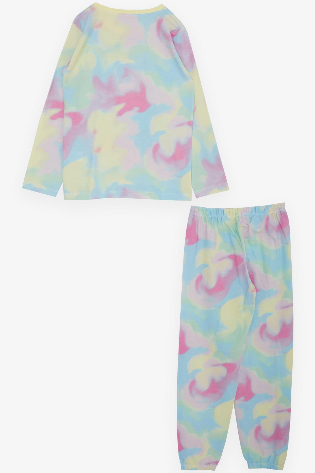 Breeze Kız Çocuk Pijama Takımı Batik Desenli Karışık Renk (10-14 Yaş)