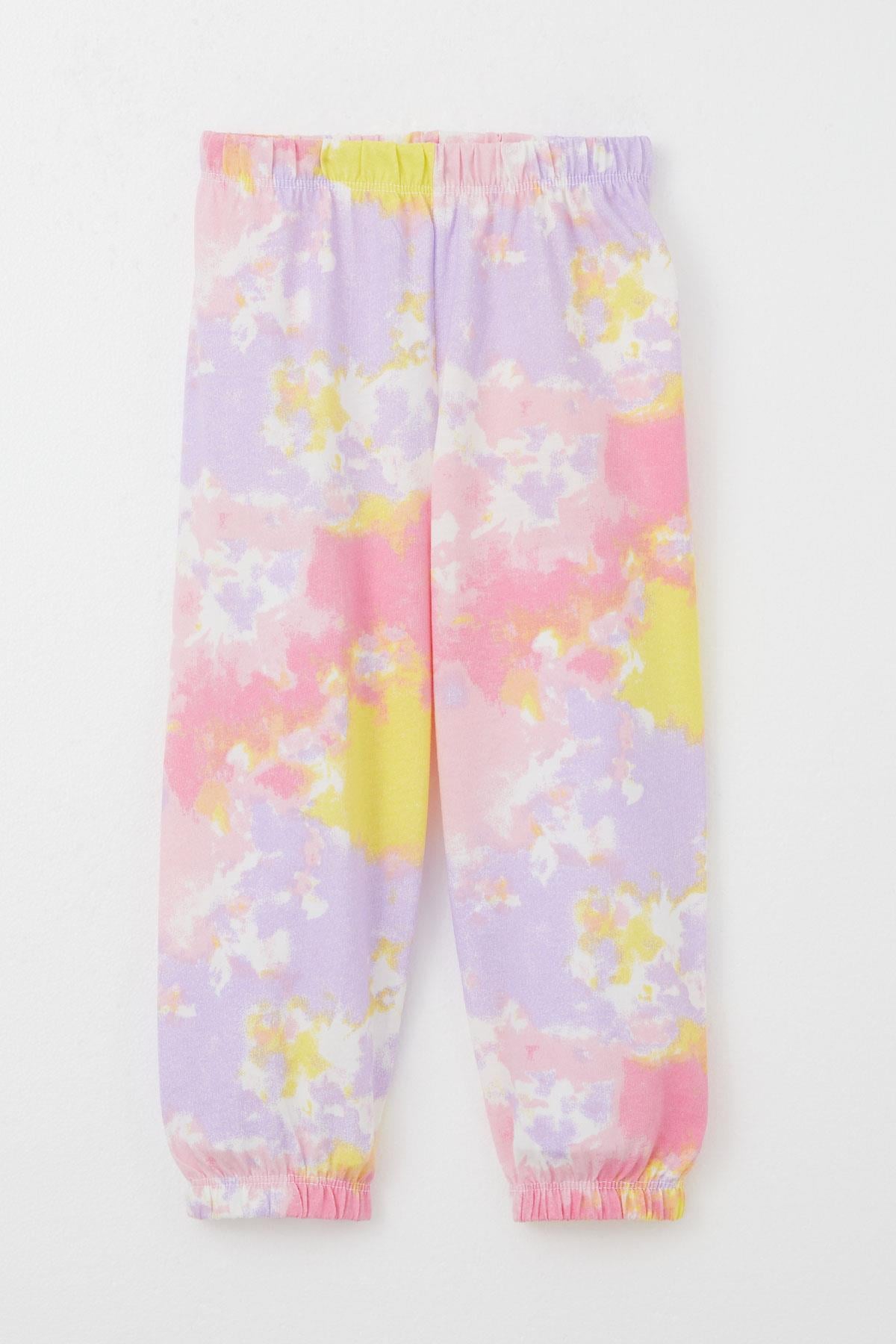 Breeze Kız Çocuk Pijama Takımı Batik Desenli Karışık Renk (1-3 Yaş)