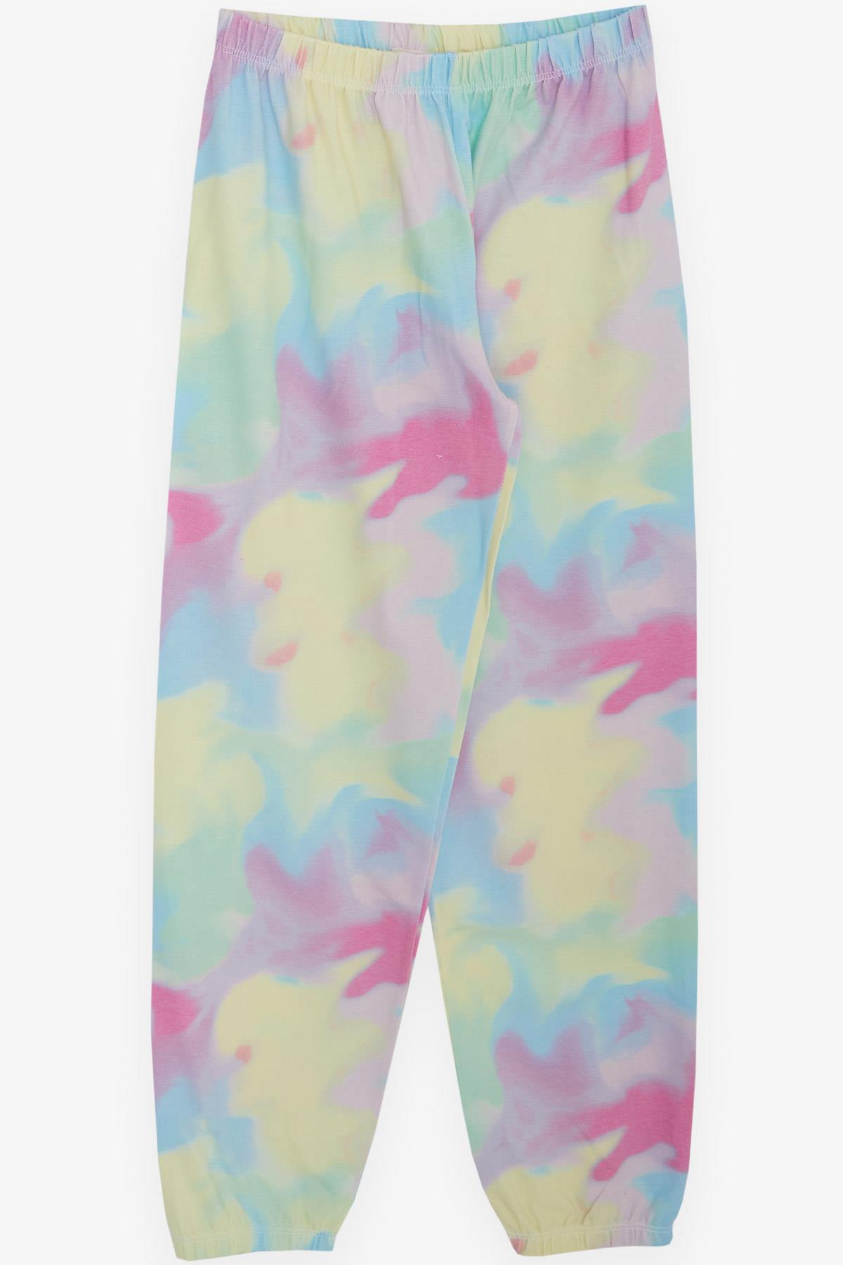 Breeze Kız Çocuk Pijama Takımı Batik Desenli Karışık Renk (10-14 Yaş)
