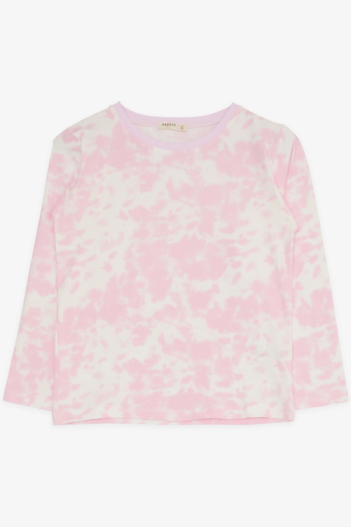 Breeze Kız Çocuk Pijama Takımı Batik Desenli Pembe (9-12 Yaş)