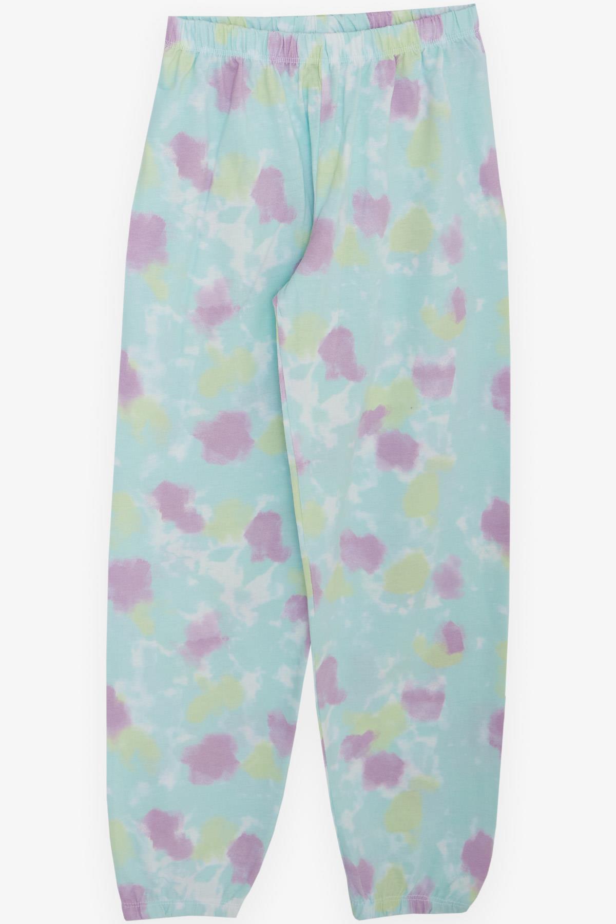 Breeze Kız Çocuk Pijama Takımı Batik Desenli Karışık Renk (10-14 Yaş)