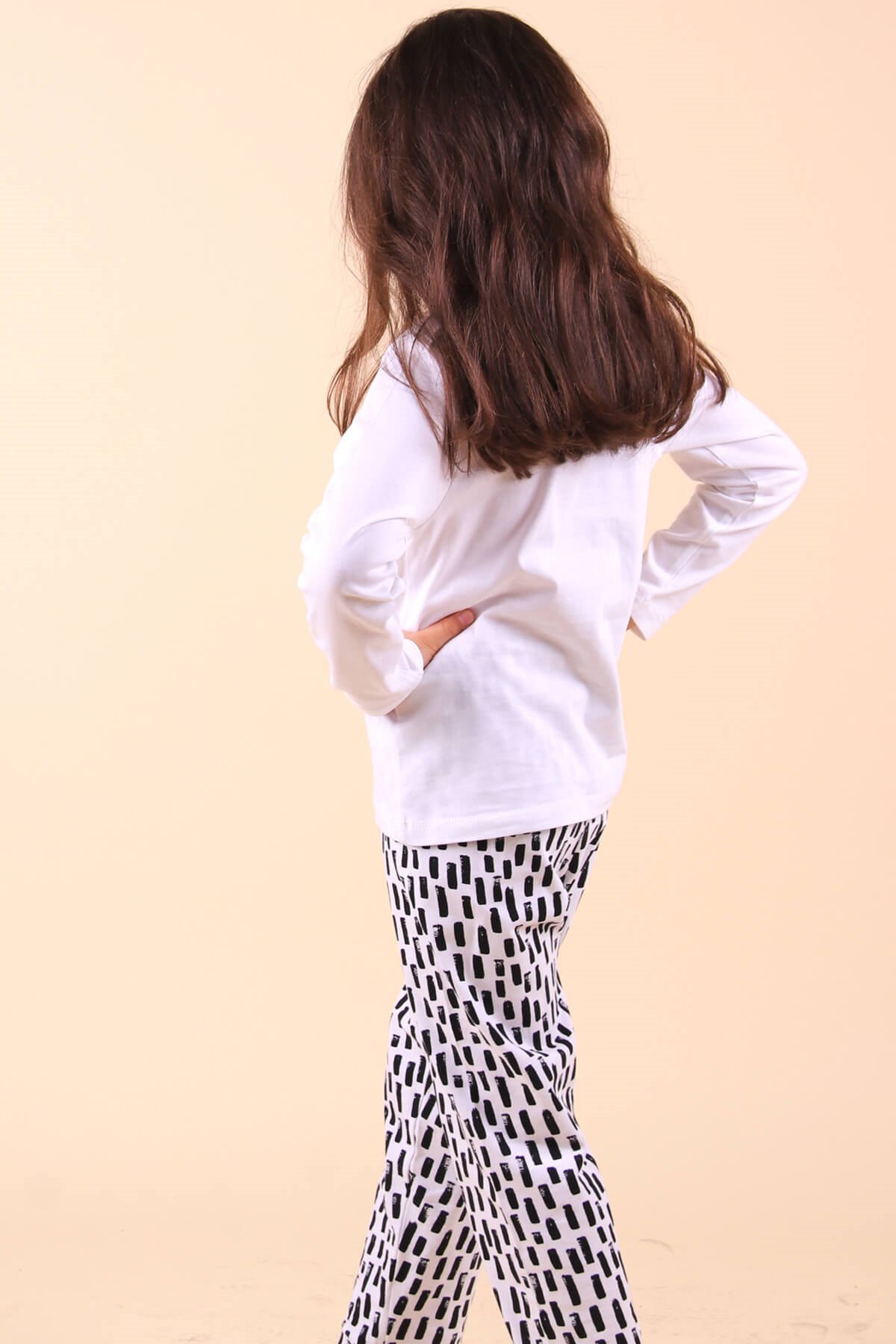 Breeze Kız Çocuk Pijama Takımı Baykuşlu Siyah (2-6 Yaş)