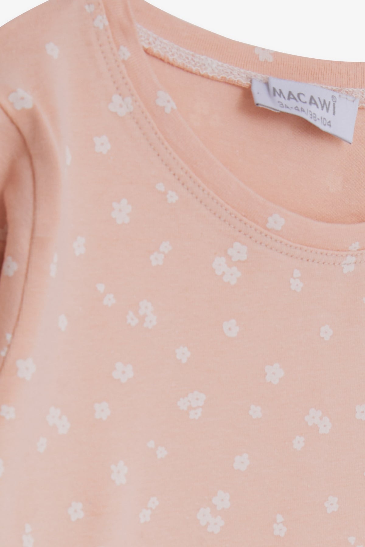 Breeze Kız Çocuk Pijama Takımı Çiçek Desenli Pudra (3-7 Yaş)