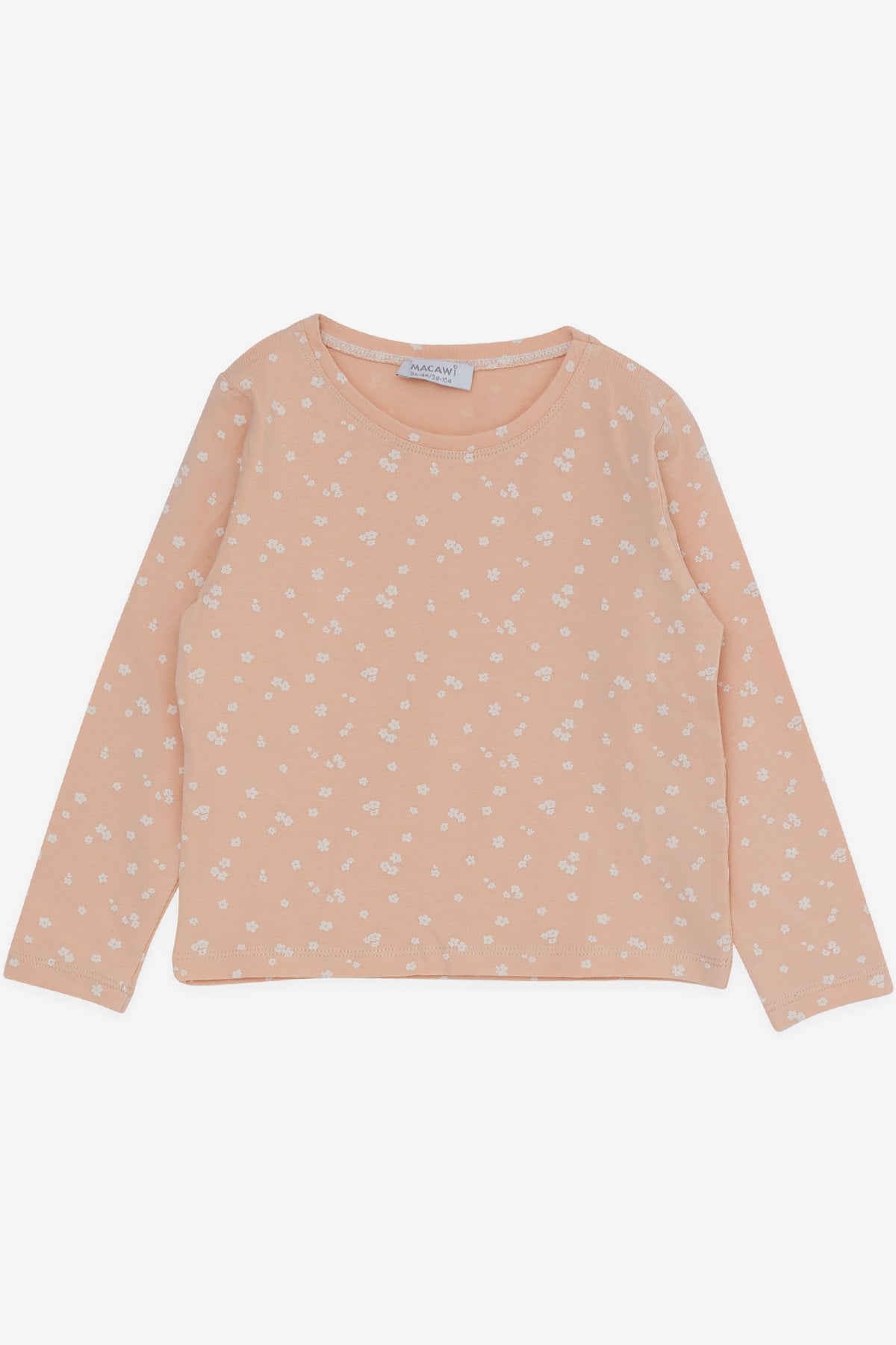 Breeze Kız Çocuk Pijama Takımı Çiçek Desenli Pudra (3-7 Yaş)