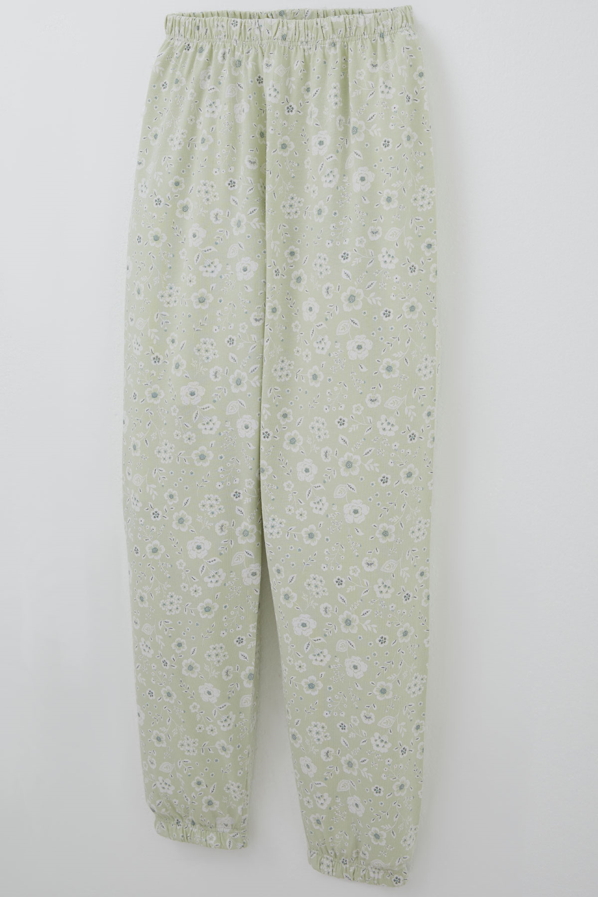 Breeze Kız Çocuk Pijama Takımı Çiçek Desenli Su Yeşili (9-12 Yaş)