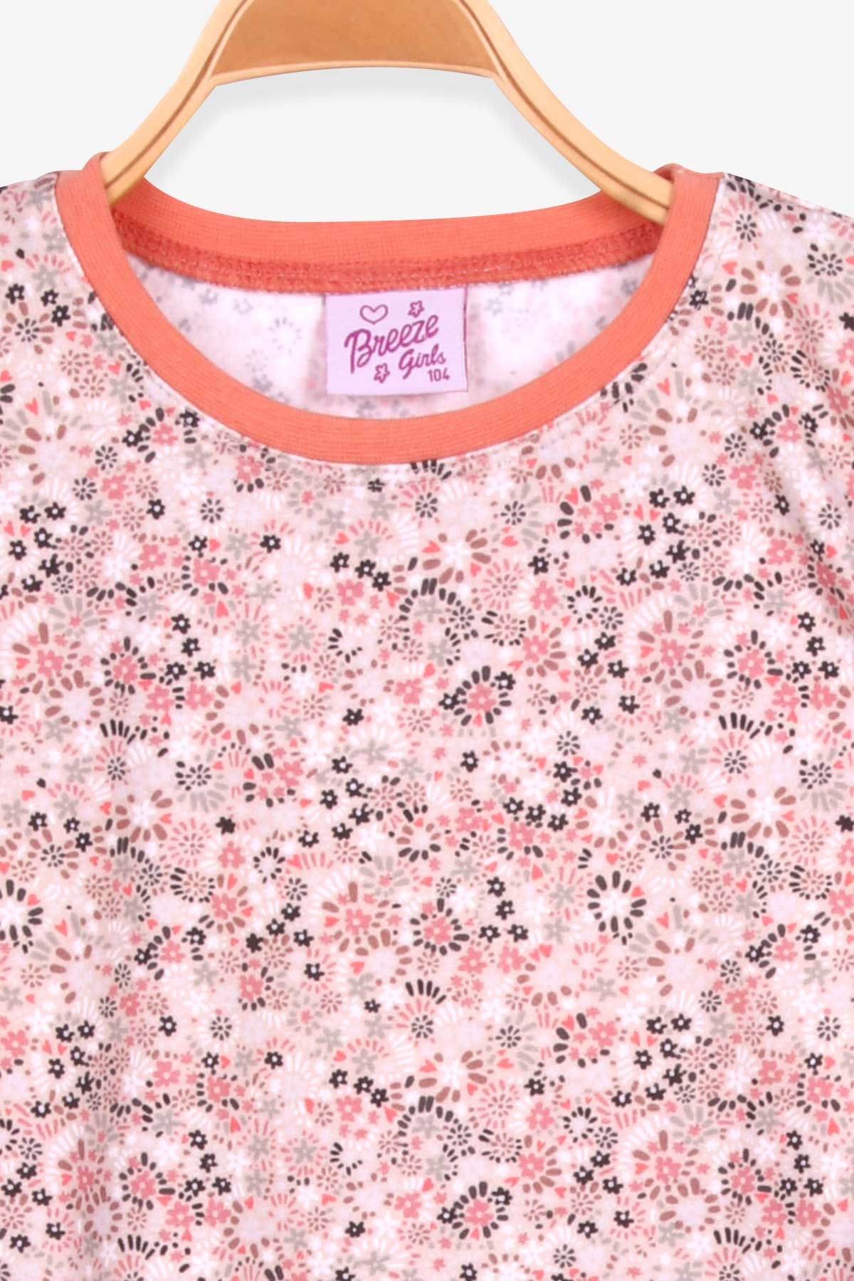 Breeze Kız Çocuk Pijama Takımı Çiçek Desenli Karışık Renk (4-8 Yaş)