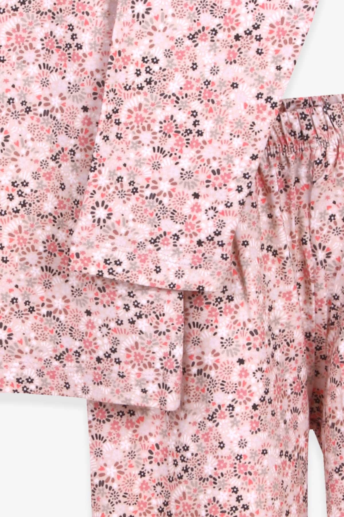Breeze Kız Çocuk Pijama Takımı Çiçek Desenli Karışık Renk (4-8 Yaş)