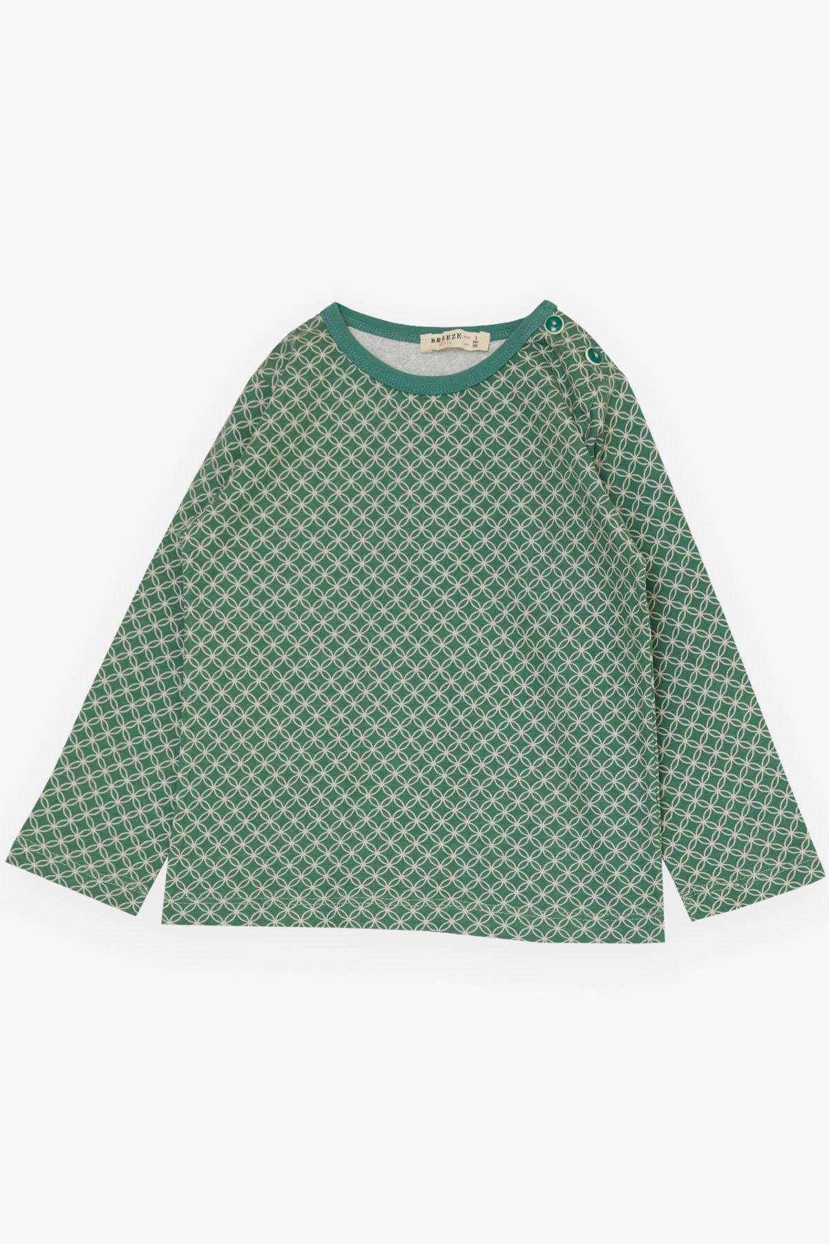 Breeze Kız Çocuk Pijama Takımı Desenli Yeşil (1-3 Yaş)