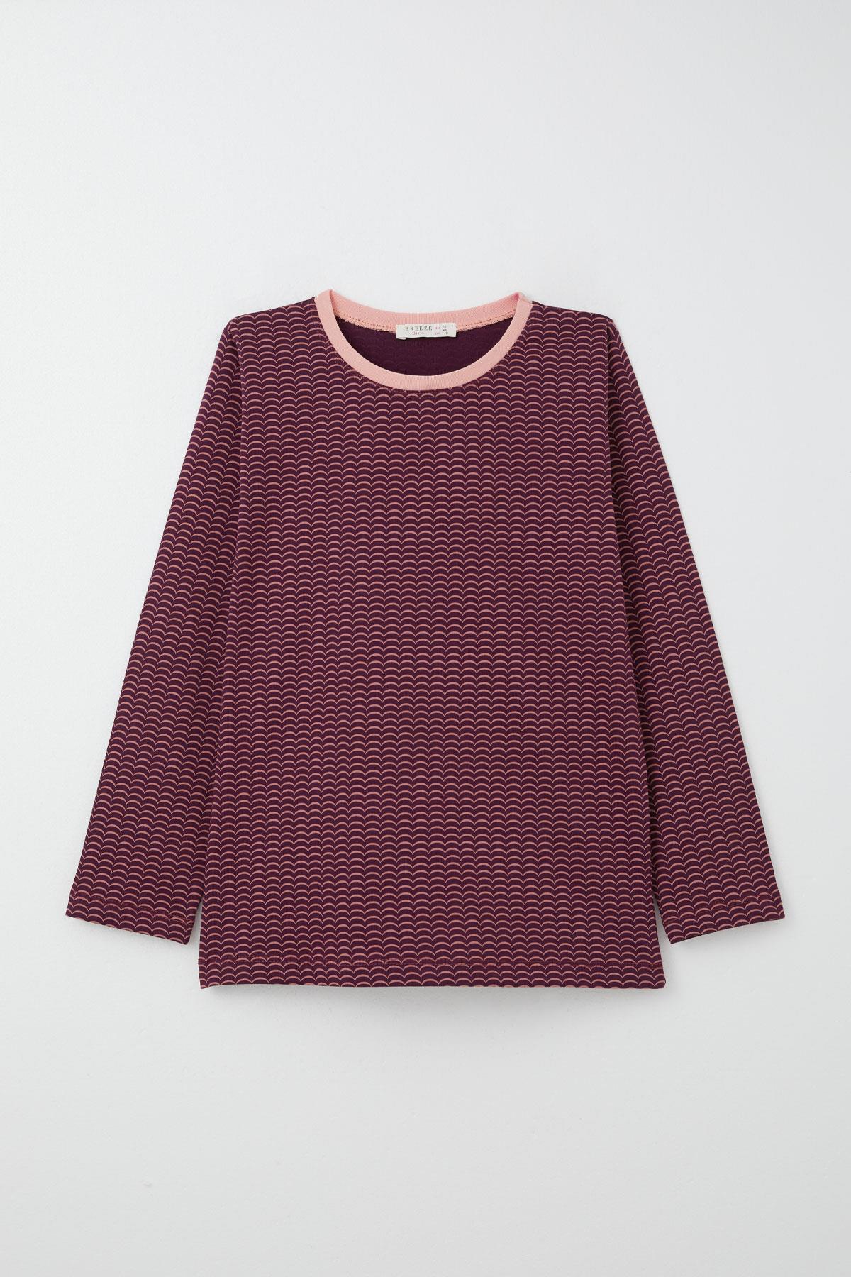 Breeze Kız Çocuk Pijama Takımı Desenli Vişne Çürüğü (9-12 Yaş)