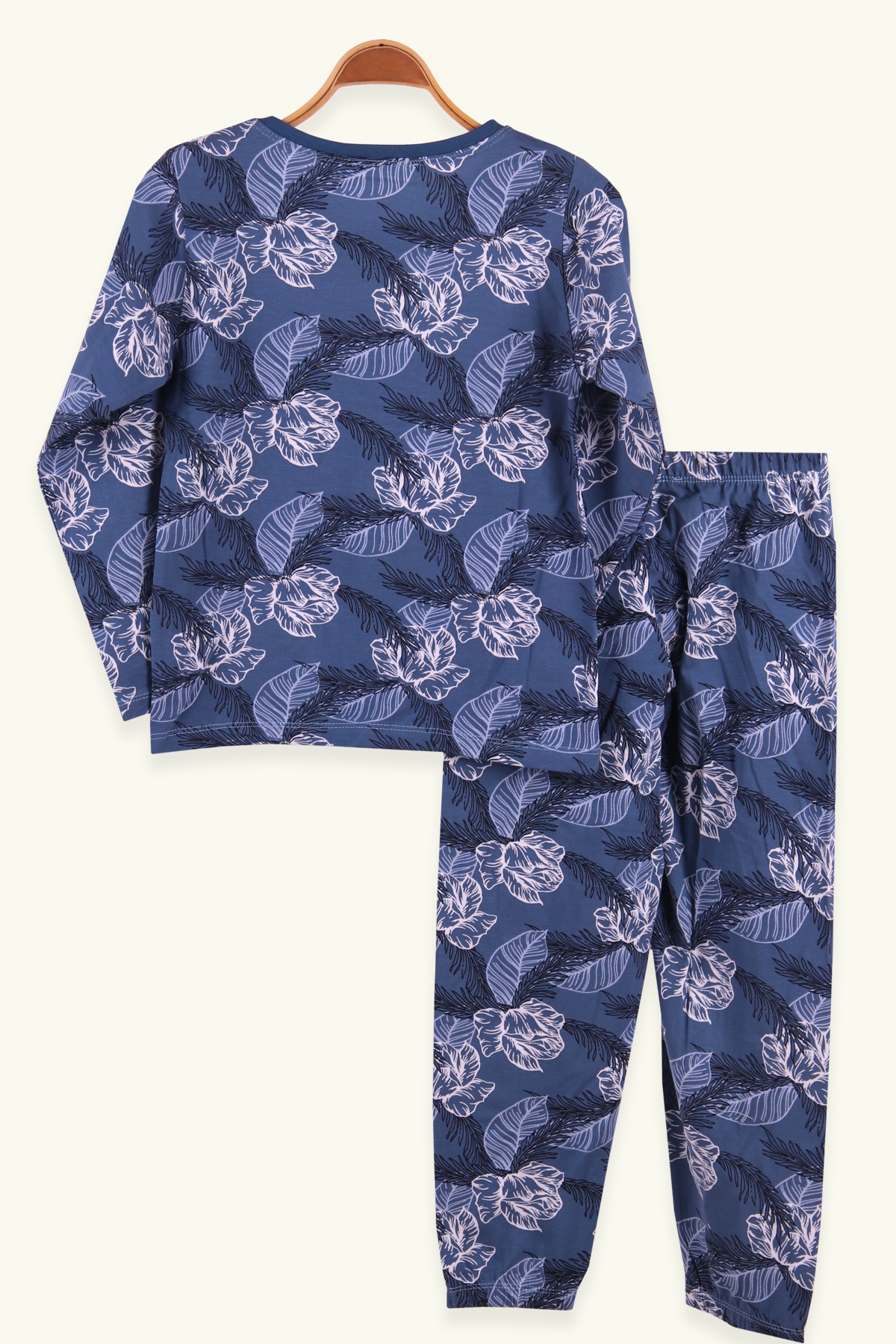 Breeze Kız Çocuk Pijama Takımı Desenli İndigo (6-10 Yaş)