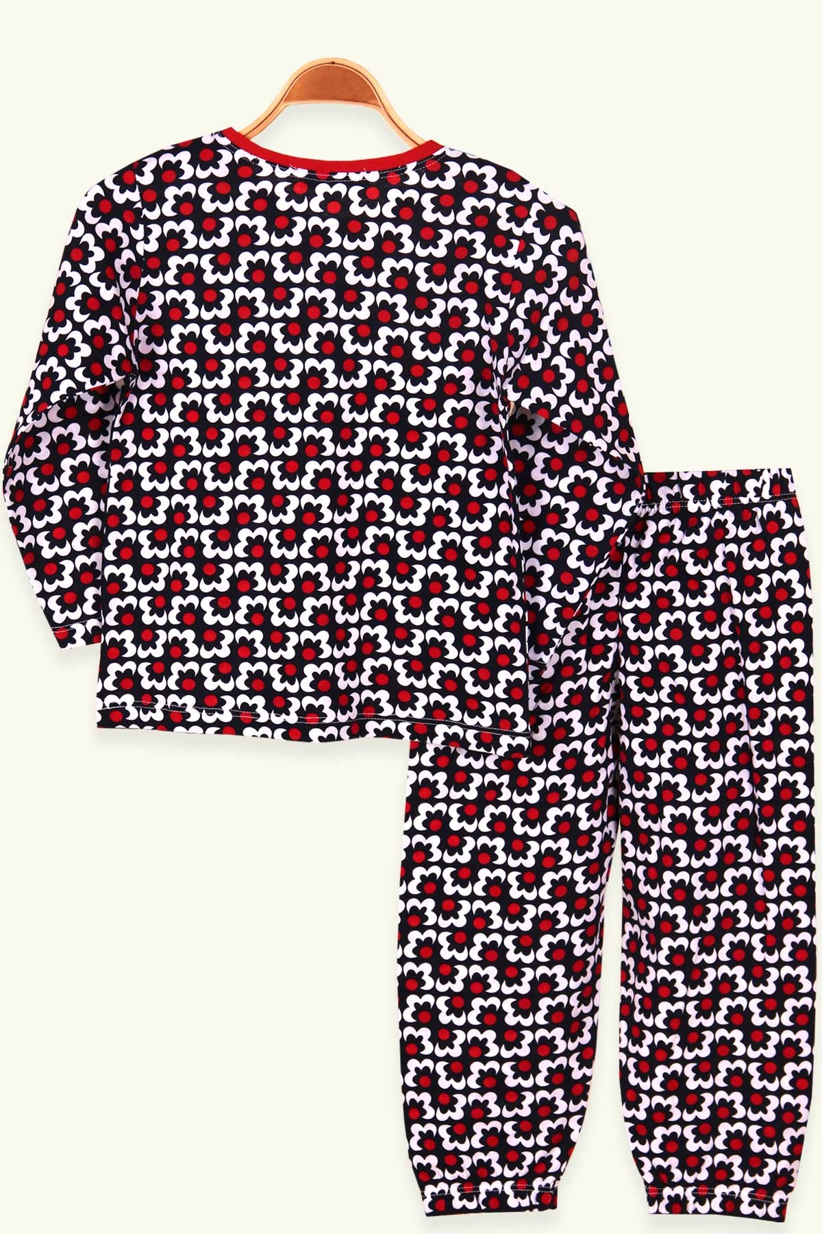 Breeze Kız Çocuk Pijama Takımı Desenli Lacivert (4-8 Yaş)