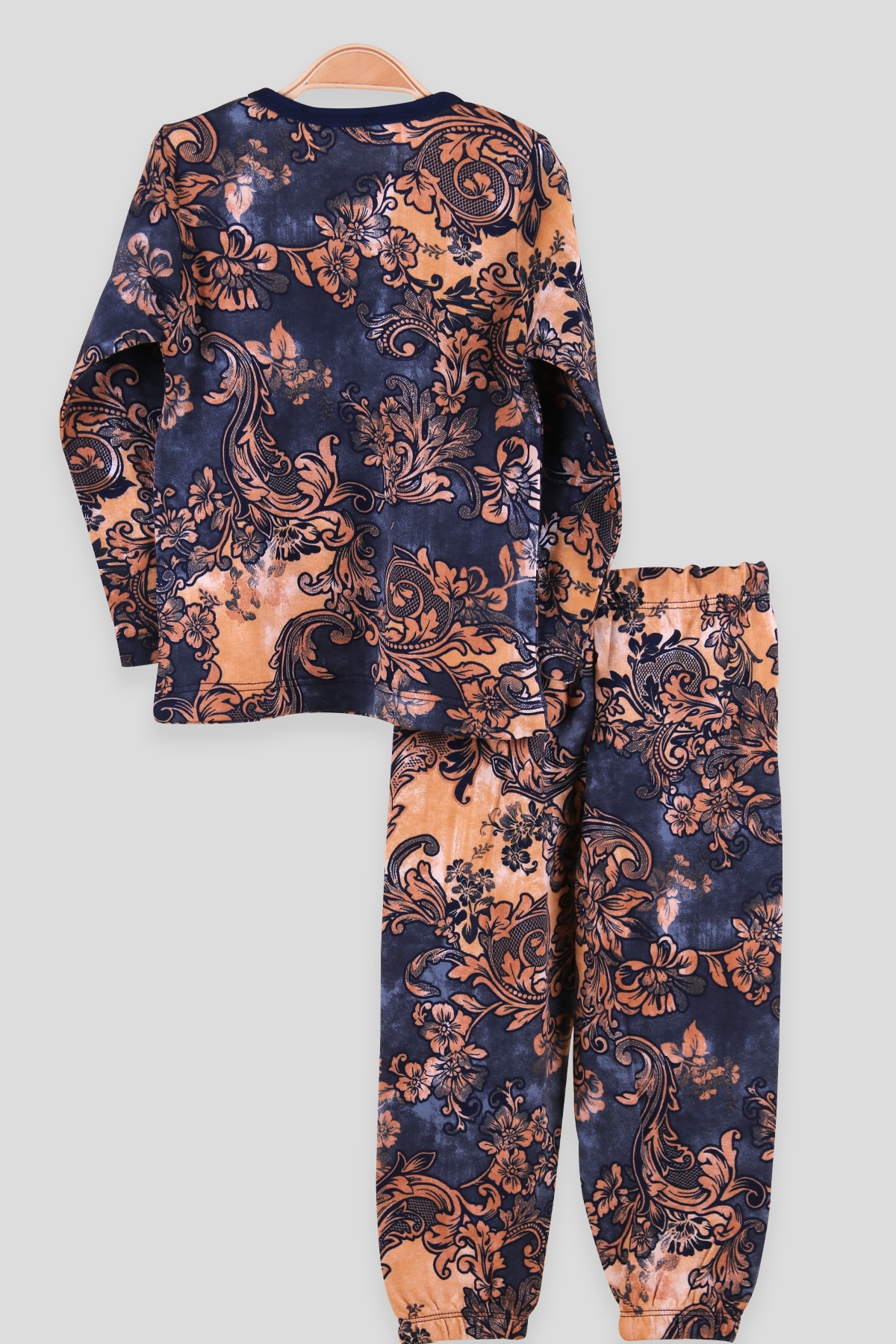 Breeze Kız Çocuk Pijama Takımı Desenli Lacivert (2-6 Yaş)