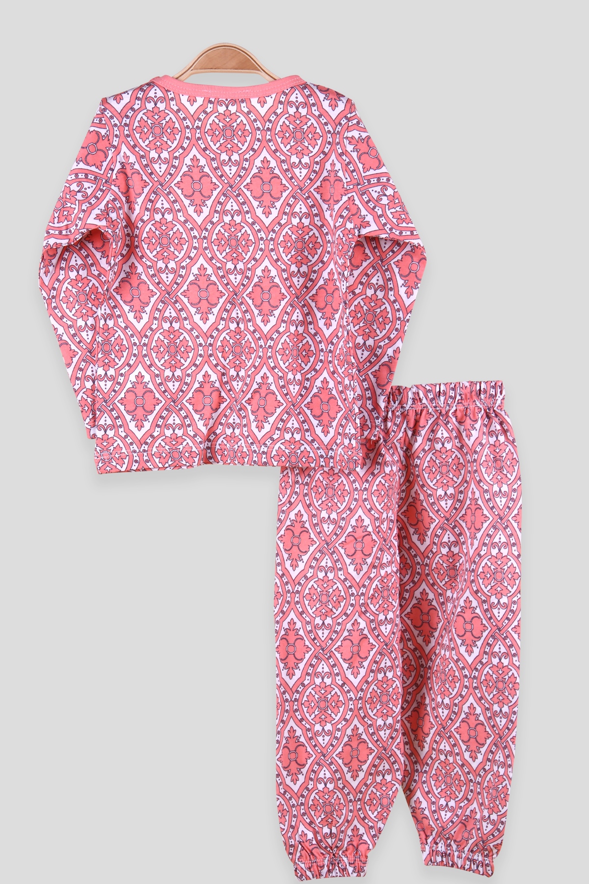 Breeze Kız Çocuk Pijama Takımı Desenli Somon (2-6 Yaş)