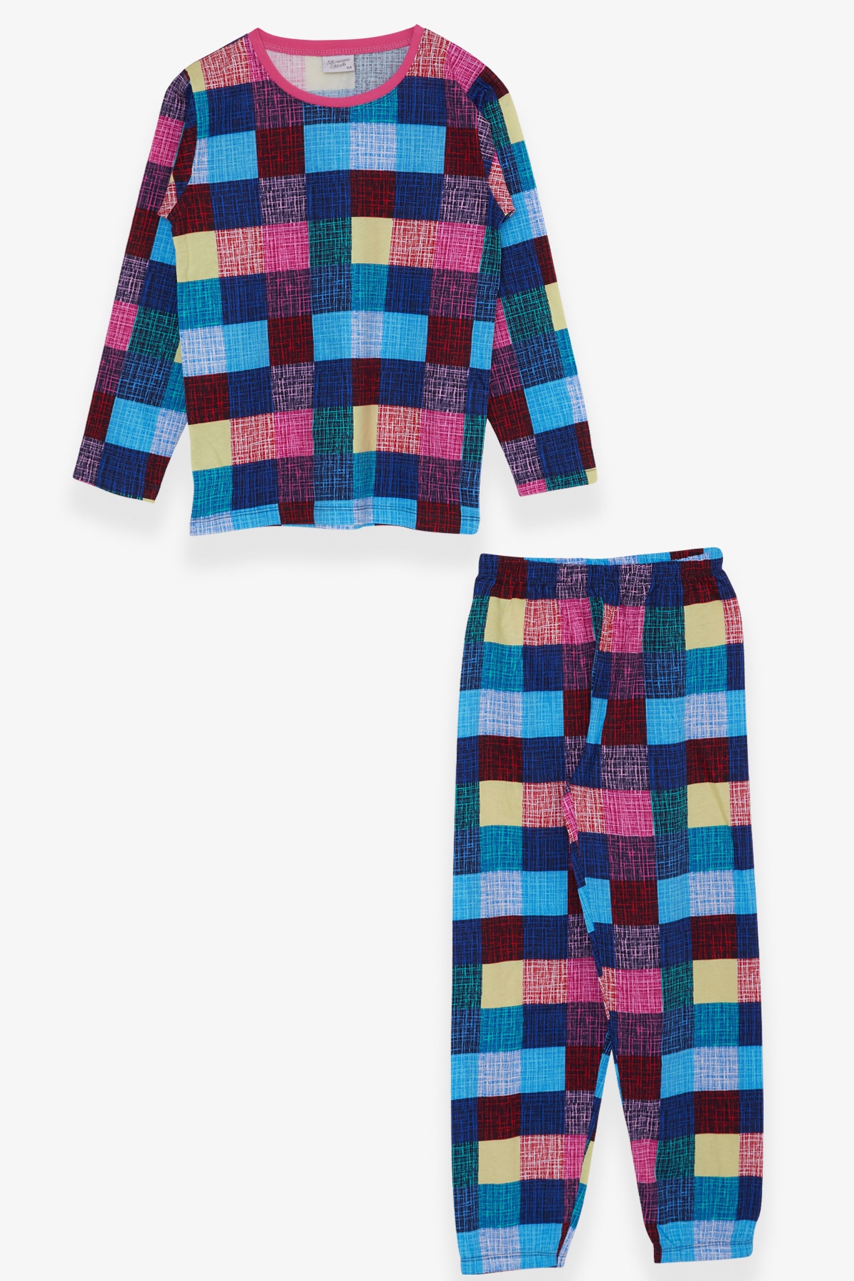 Breeze Kız Çocuk Pijama Takımı Ekose Desenli Karışık Renk (9-14 Yaş)