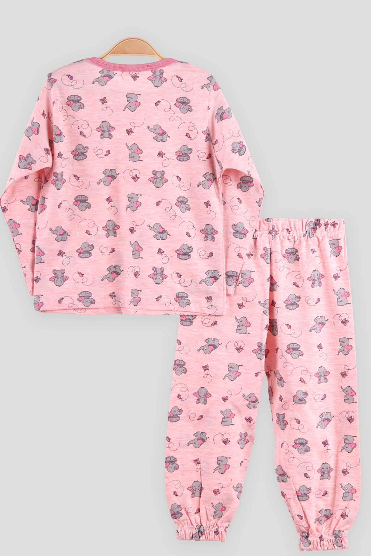 Breeze Kız Çocuk Pijama Takımı Filli Somon (2-6 Yaş)