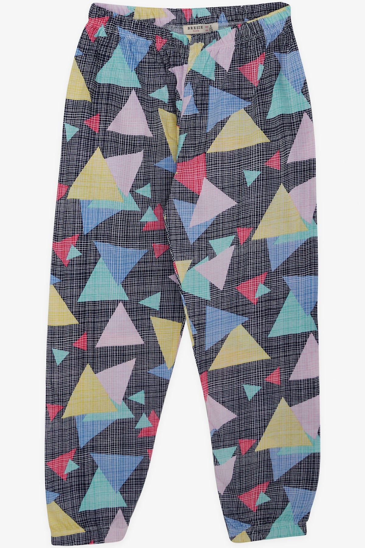 Breeze Kız Çocuk Pijama Takımı Geometrik Desenli Karışık Renk (4-8 Yaş)